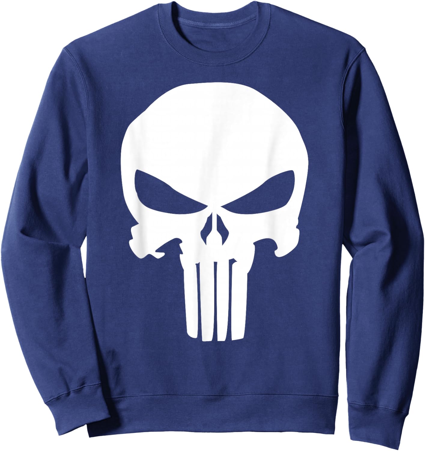 Marvel Comics Punisher Classic Skull Symbol Sweatshirt - Sweatshirt | Navy