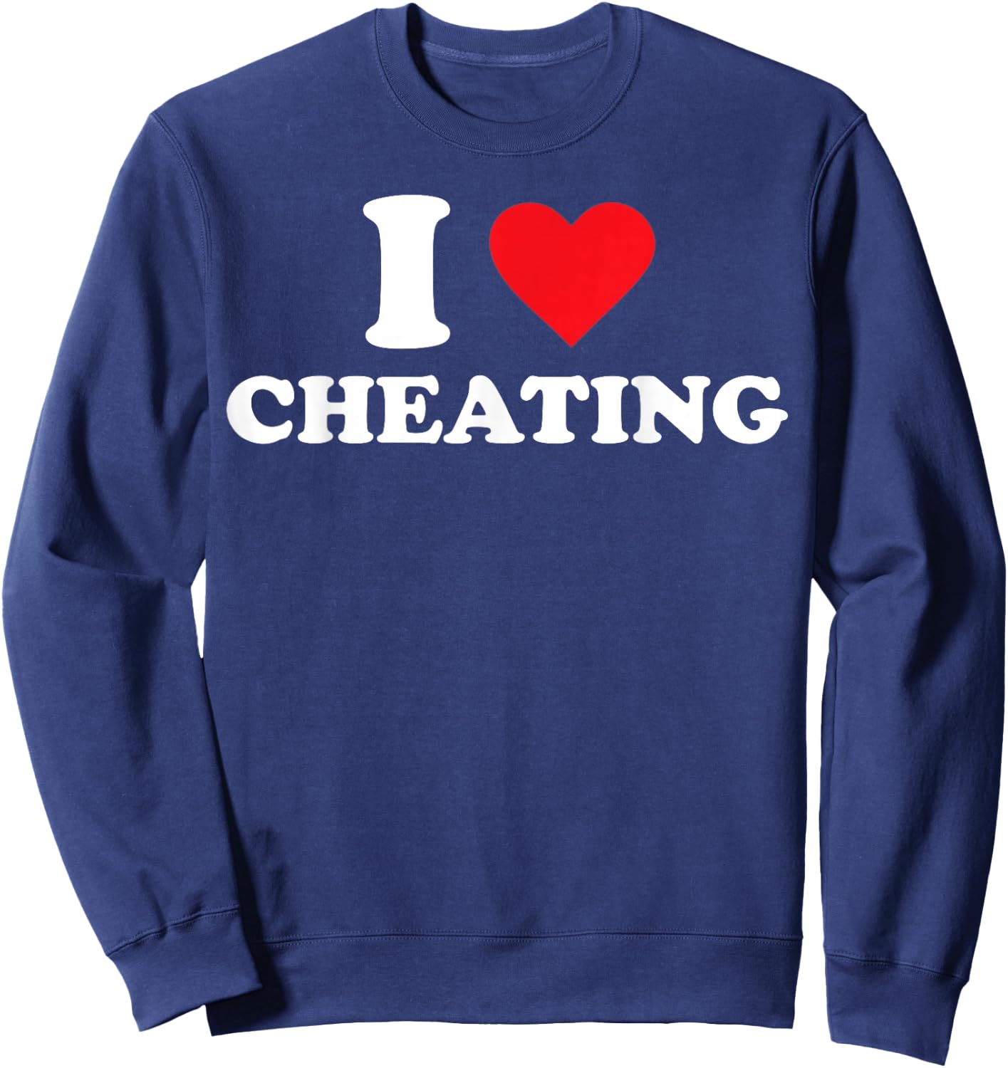 I love to cheat Sweatshirt - Sweatshirt | Navy