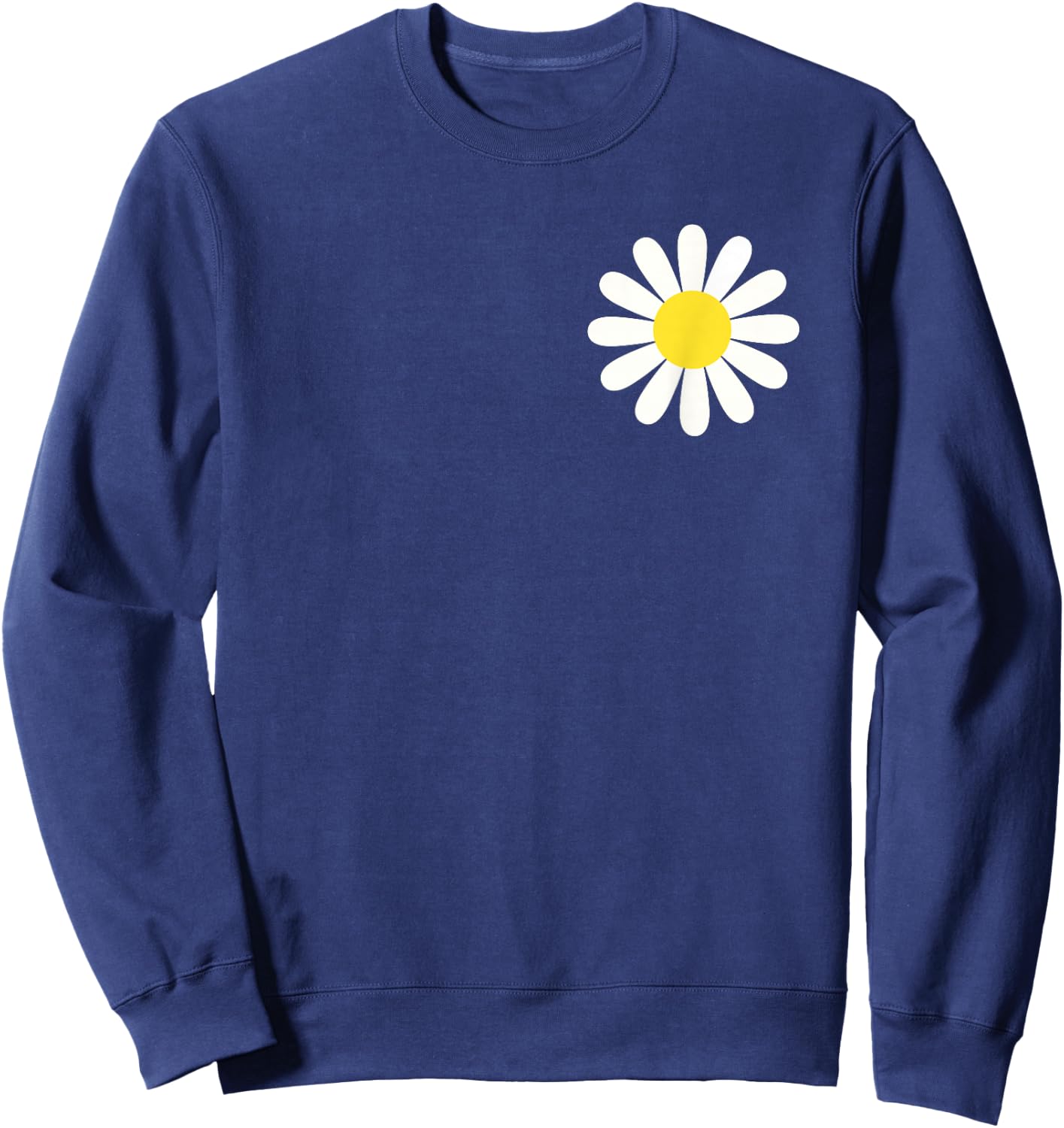 Nice white Daisies Flower Cute Daisies Flower Daisies Lovers Sweatshirt - Sweatshirt | Navy