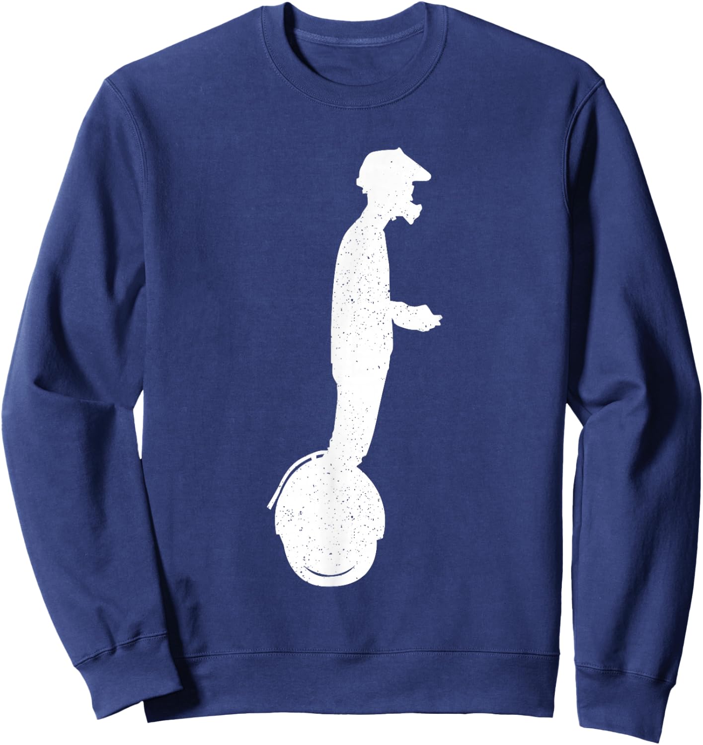 Funny Monowheel Design Women Electric Unicycle EUC Sweatshirt - Sweatshirt | Navy