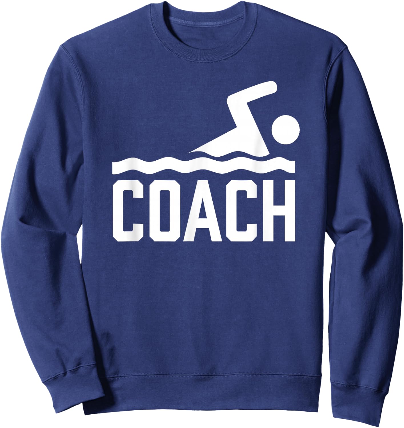 Swimming Coach Trainer Instructor Swimmer Sweatshirt - Sweatshirt | Navy