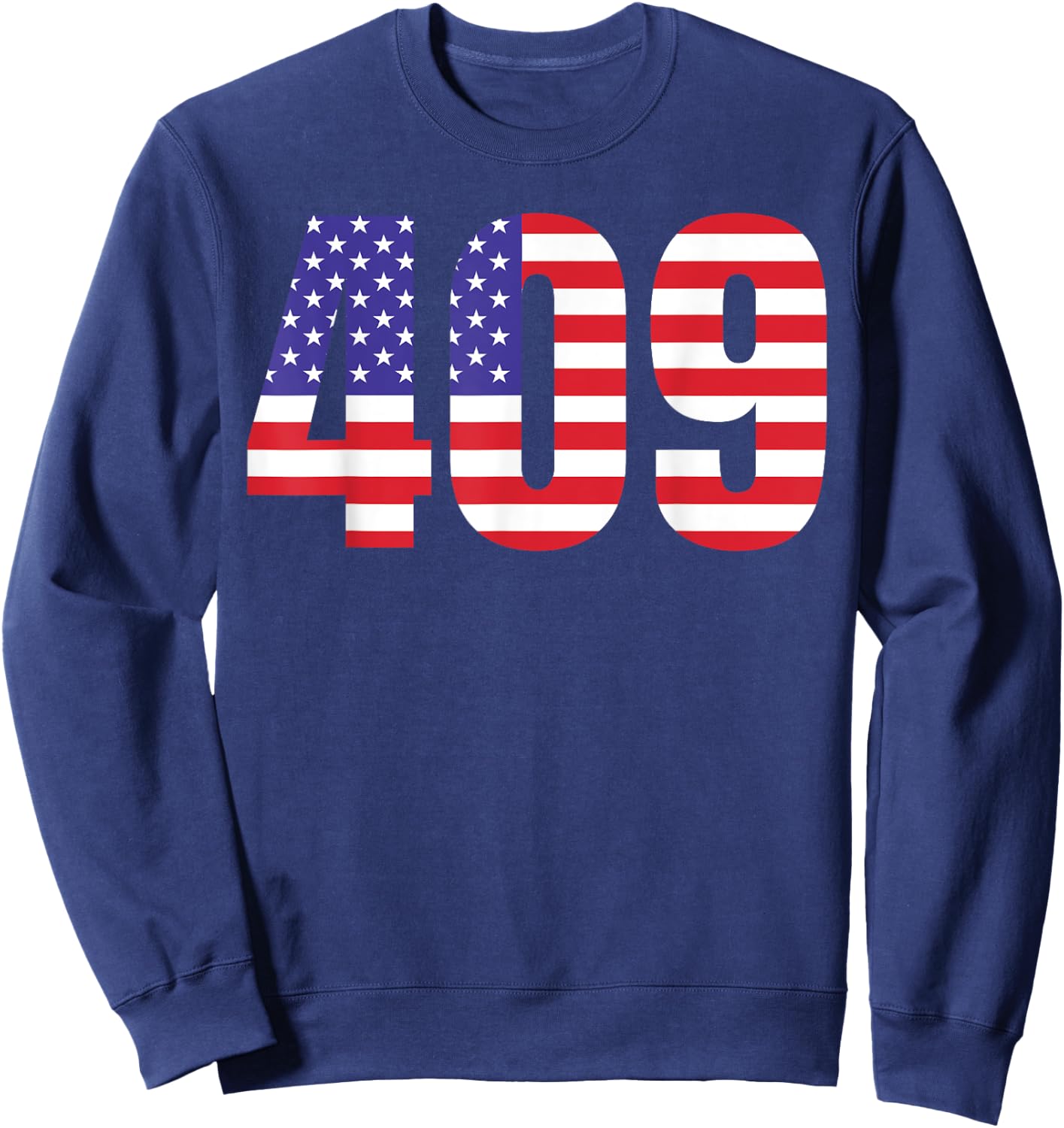 409 USA Shirt Women Men July 4th Patriotic American Flag Kid Sweatshirt - Sweatshirt | Navy