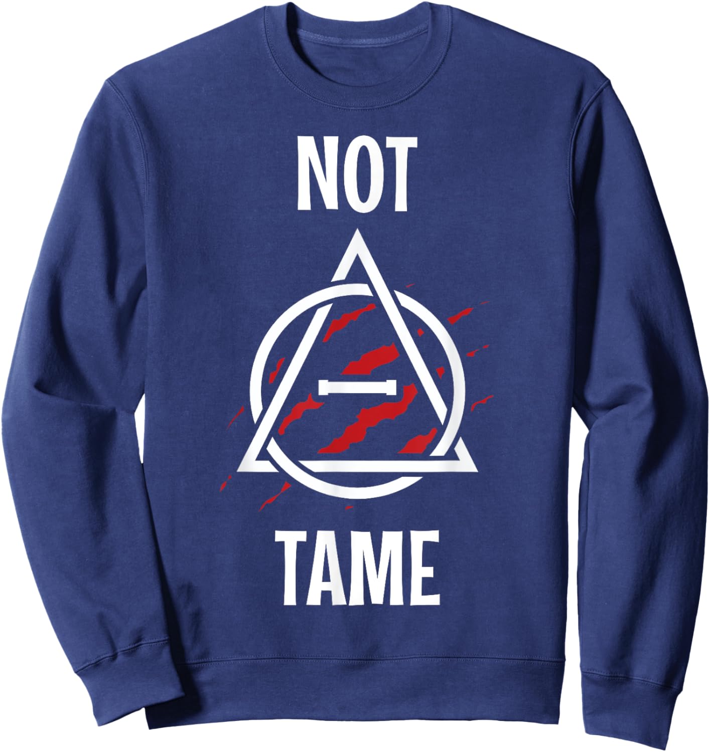 Not Tame Theta Delta Furry Alter Kin Otherkin Therian Sweatshirt - Sweatshirt | Navy