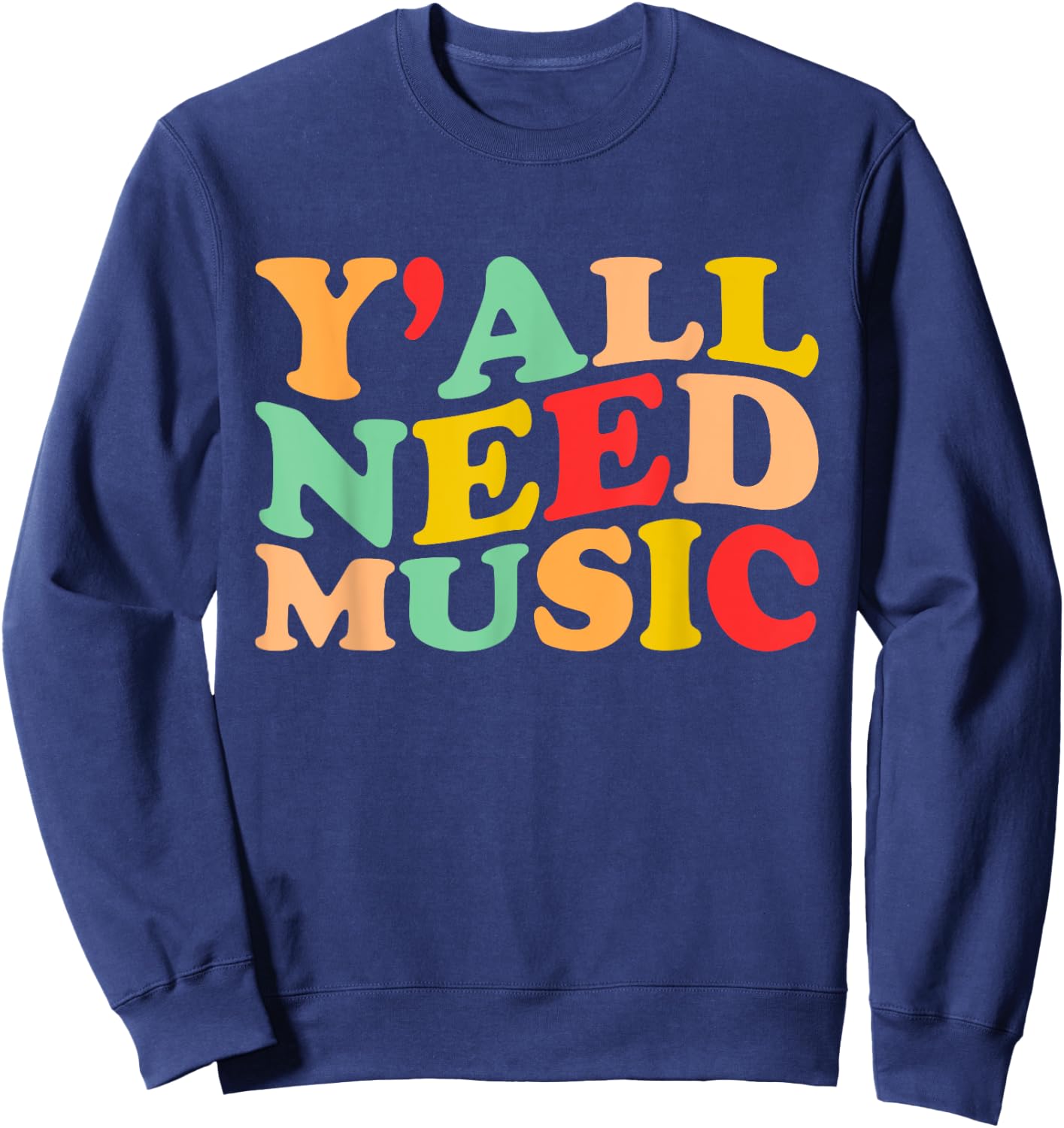 Music Teacher Music Lover Musical Instrument Musician Sweatshirt - Sweatshirt | Navy