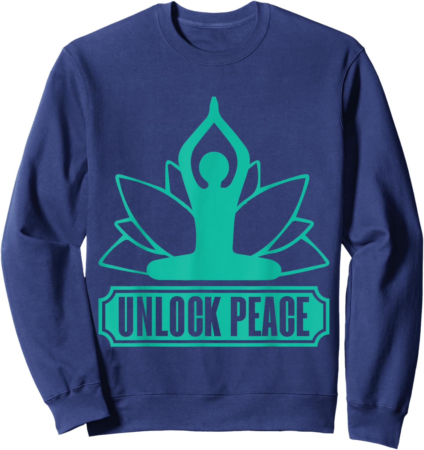 Unlock Peace Meditation Sweatshirt - Sweatshirt | Navy