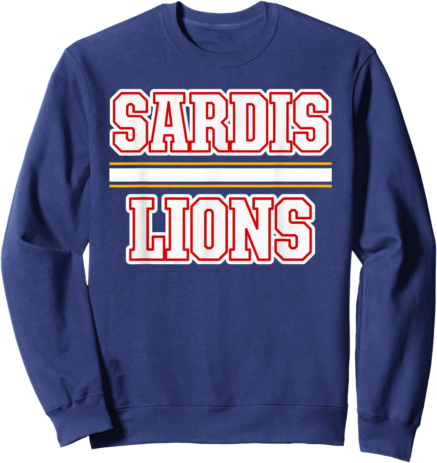 Sardis Lions Horizontal Stripes Sweatshirt - Sweatshirt | Navy