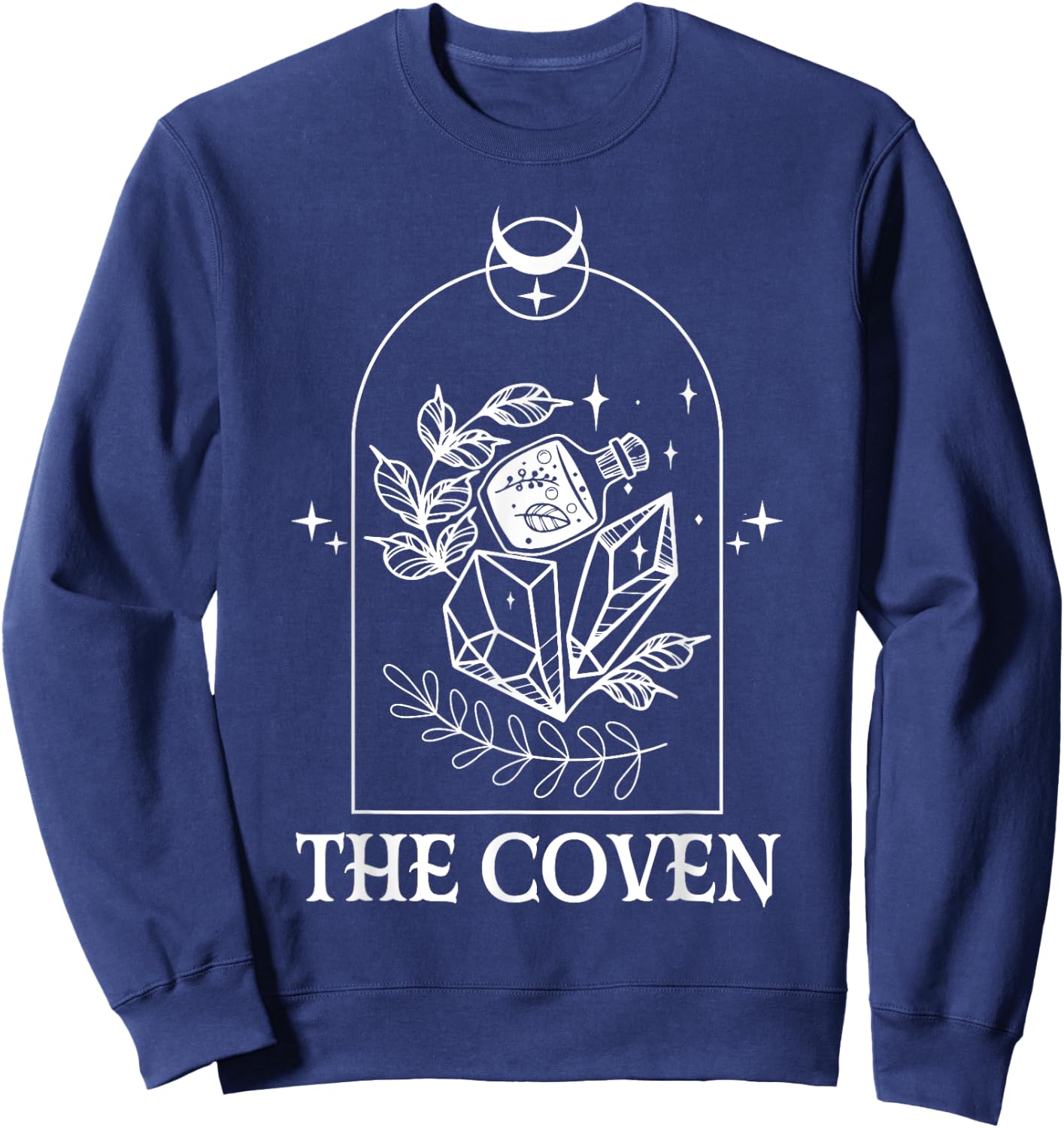 The Coven Bride Witch Bachelorette Matching Gothic Halloween Sweatshirt - Sweatshirt | Navy