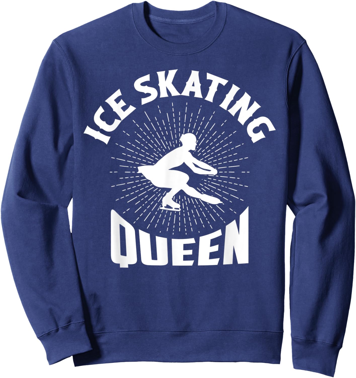 Ice Skating Queen Figure Skater Ice Skating Sweatshirt - Sweatshirt | Navy