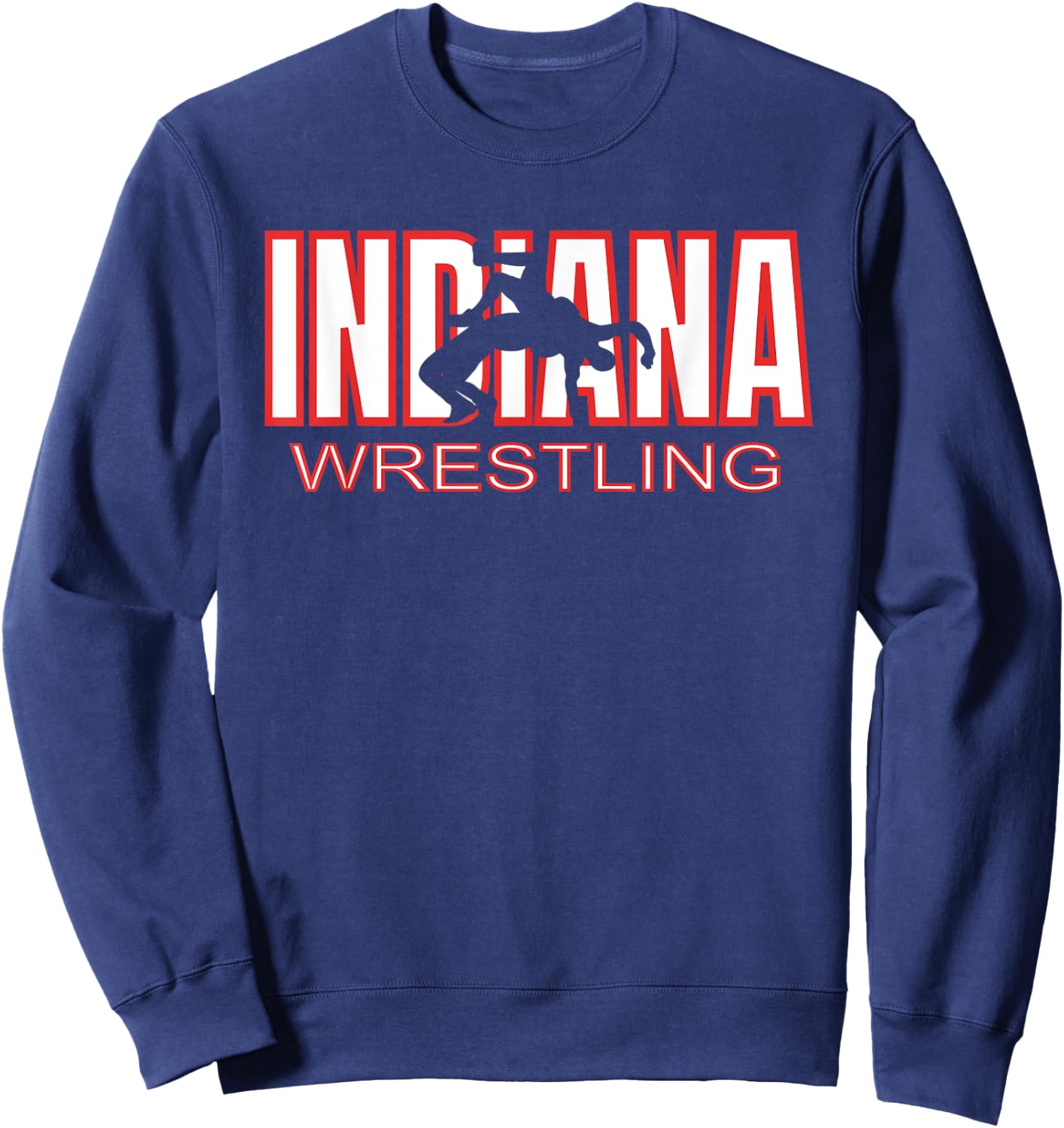 Indiana Wrestler Wrestling Team The Hoosier State Pride Gift Sweatshirt - Sweatshirt | Navy