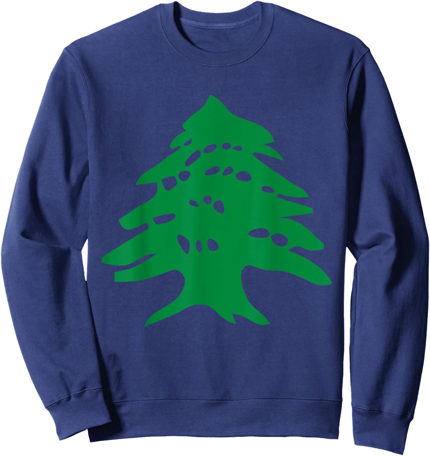 Lebanon Flag Cedar Tree Country Middle East Sweatshirt - Sweatshirt | Navy