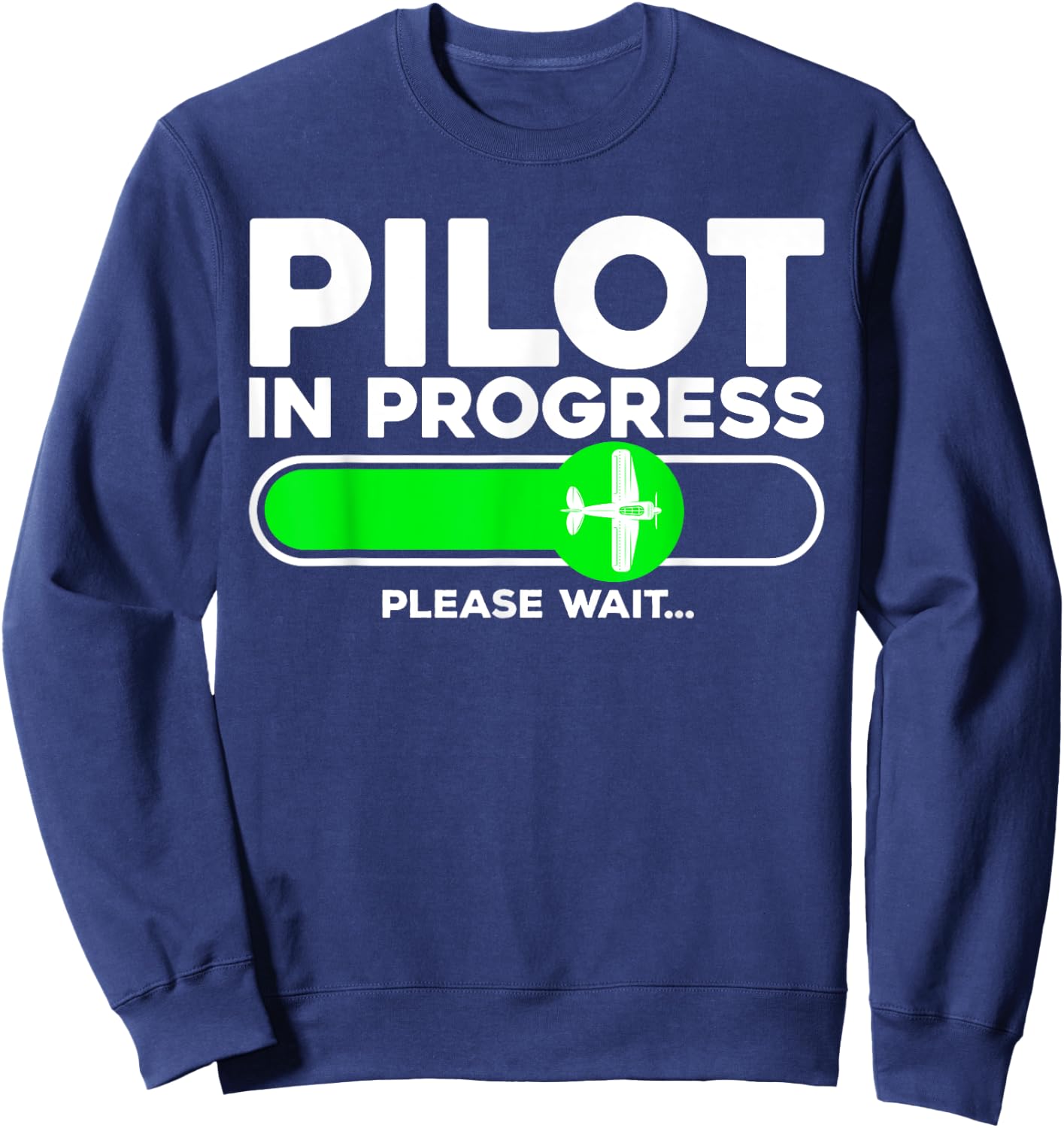Pilot Art Men Women Airline Future Pilot Aviation Airplane Sweatshirt - Sweatshirt | Navy