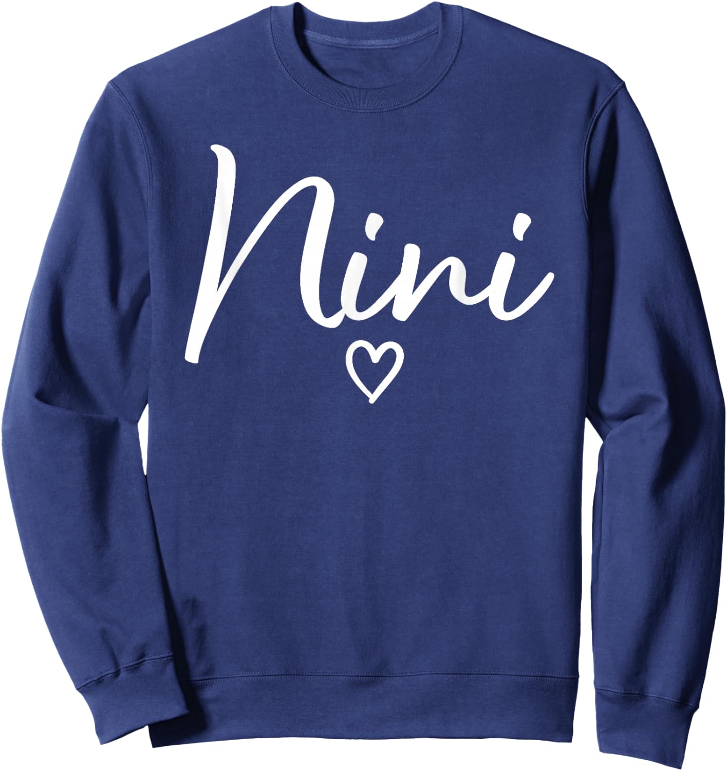 Nini Gifts Grandma Heart Mother's Day Nini Sweatshirt - Sweatshirt | Navy