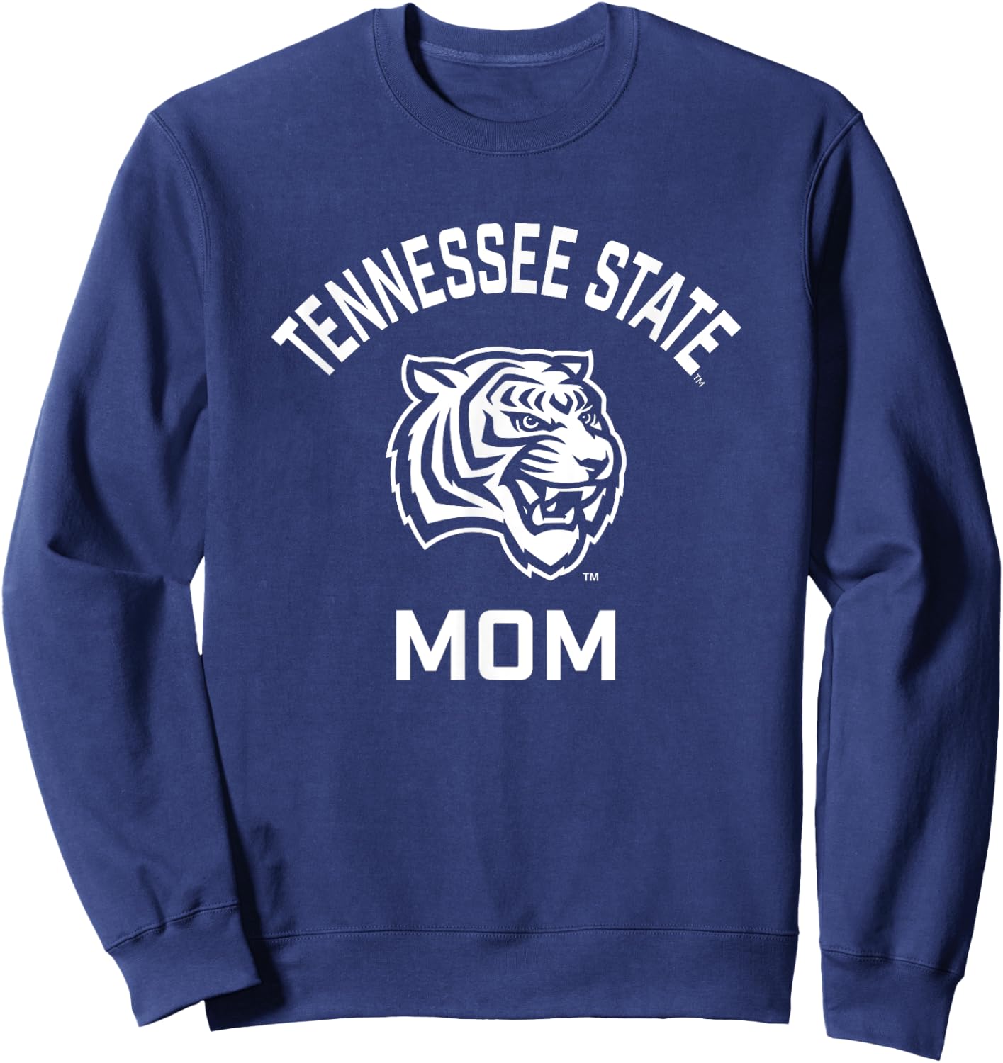Tennessee State University TSU Tigers Arched Mom Sweatshirt - Sweatshirt | Navy