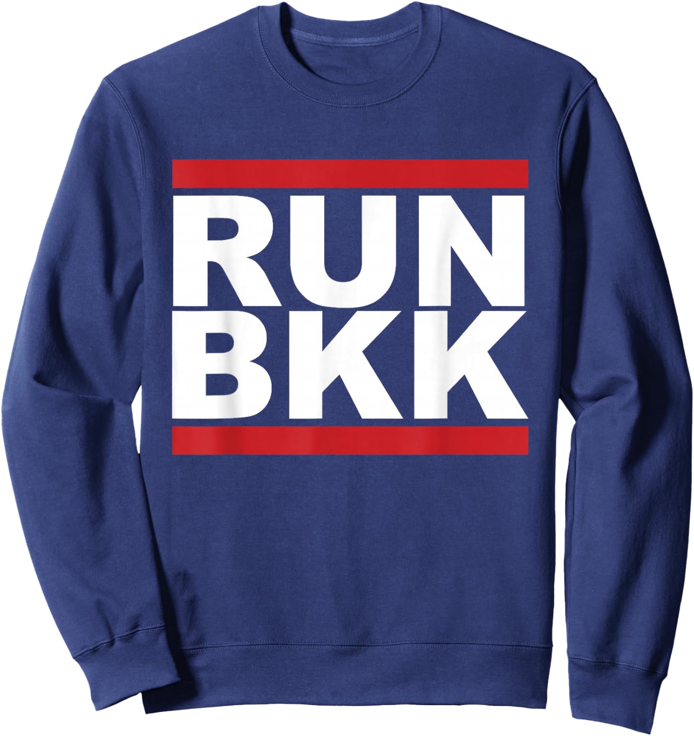 Run BKK Bangkok Thailand Graphic Sweatshirt - Sweatshirt | Navy