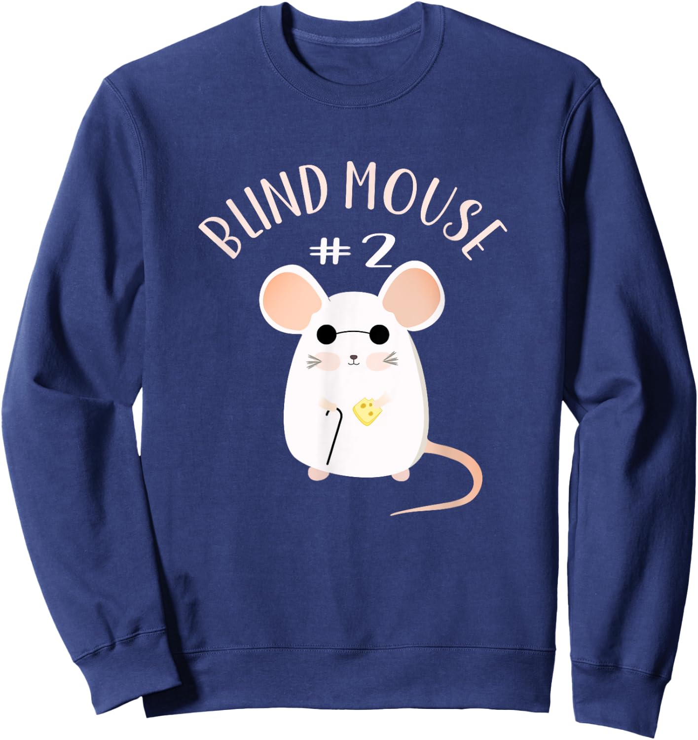 Three Blind Mice Matching Halloween Group Costume Mouse #2 Sweatshirt - Sweatshirt | Navy