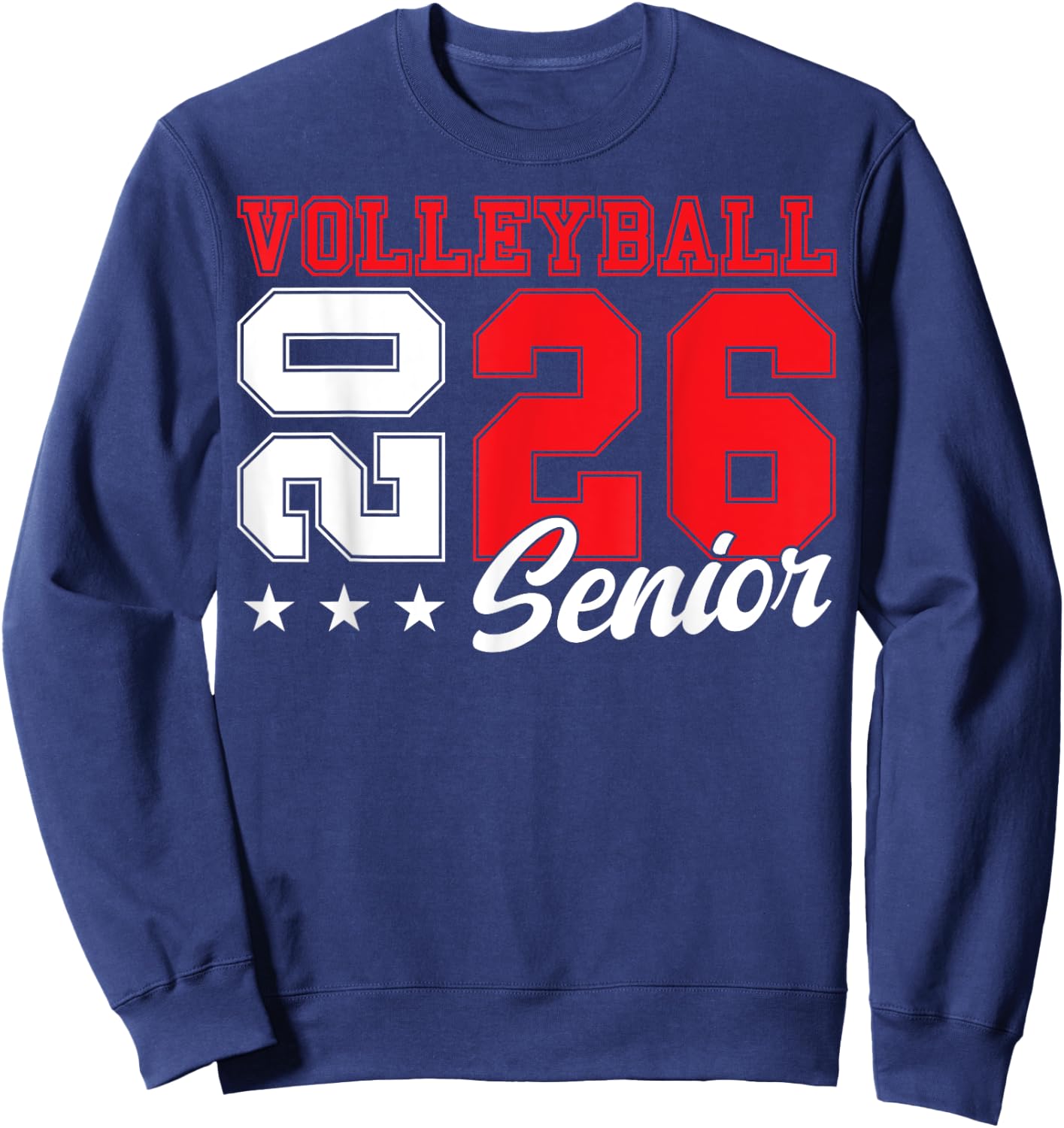 Volleyball Senior Night Volleyball Senior 2026 Graduation 11 Sweatshirt - Sweatshirt | Navy