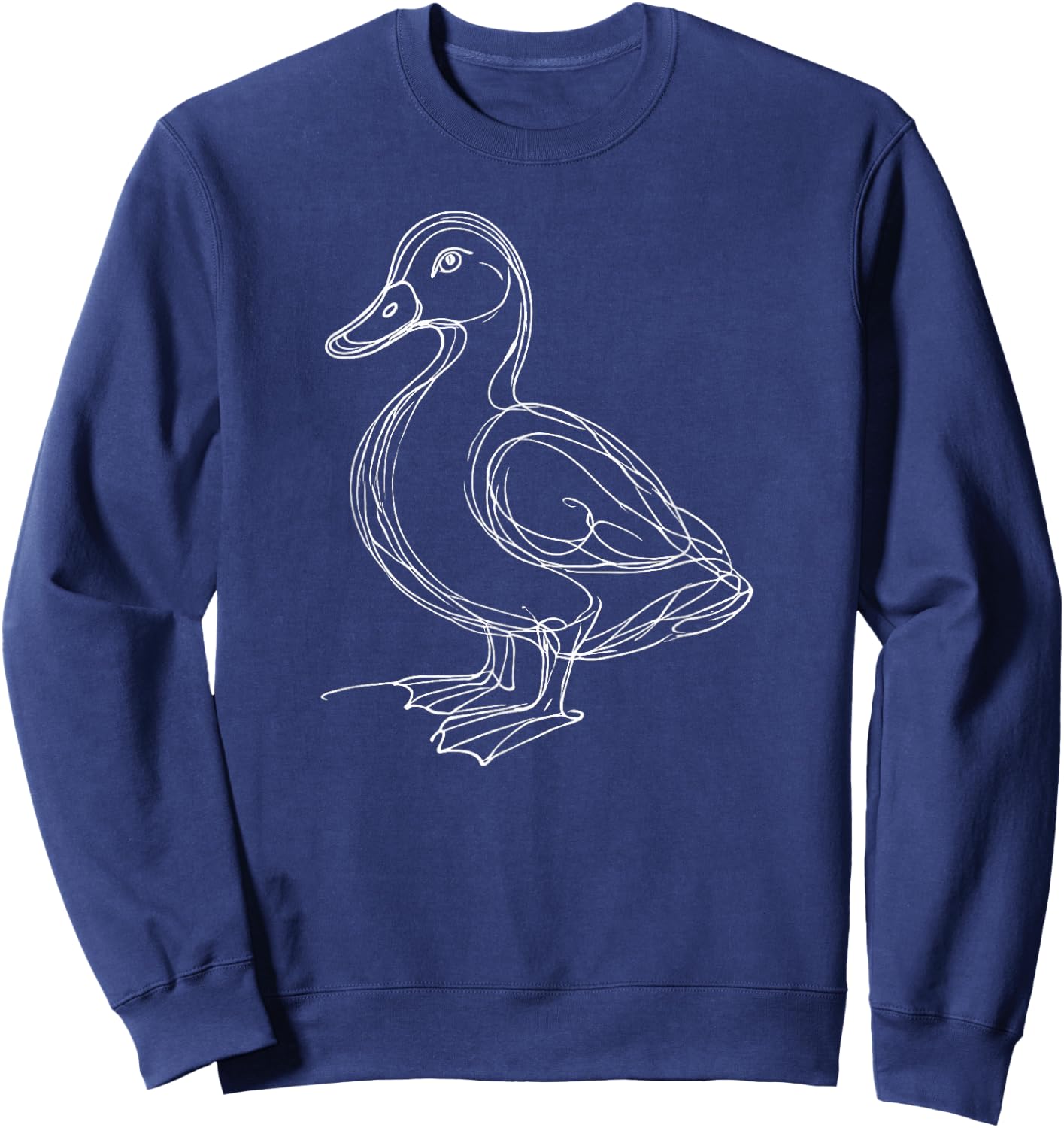 Line Art Duck Ducks Sweatshirt - Sweatshirt | Navy