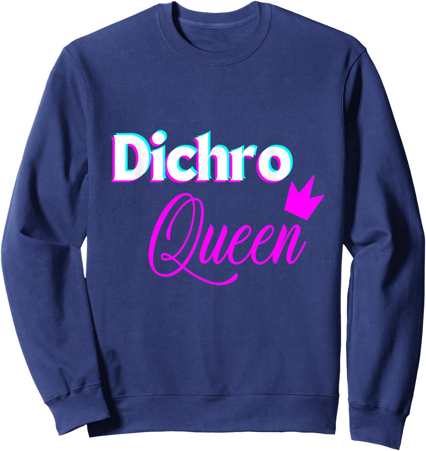 Funny Fused Stained Mosaic Glass Artist Dichro Queen Sweatshirt - Sweatshirt | Navy