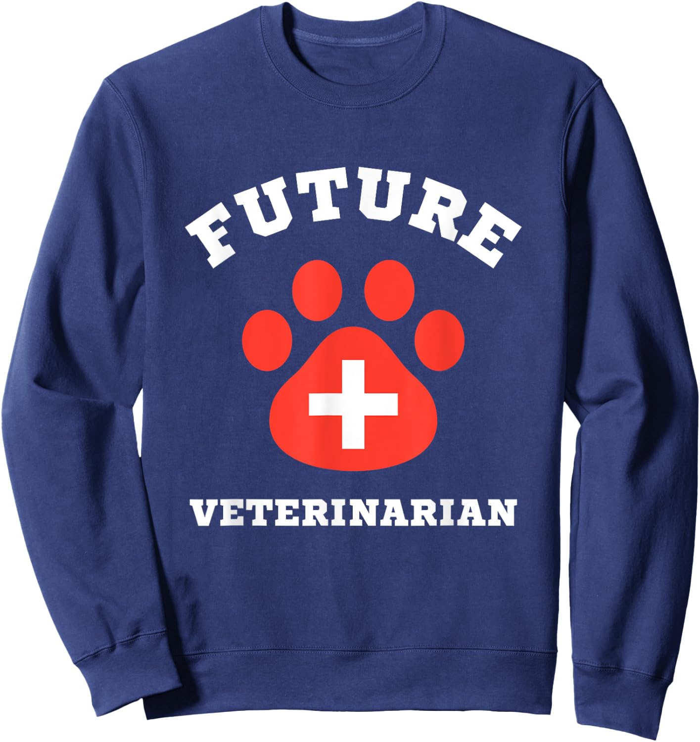 Future Veterinarian Boys Girls Kids Animal Doctor Vet Sweatshirt - Sweatshirt | Navy