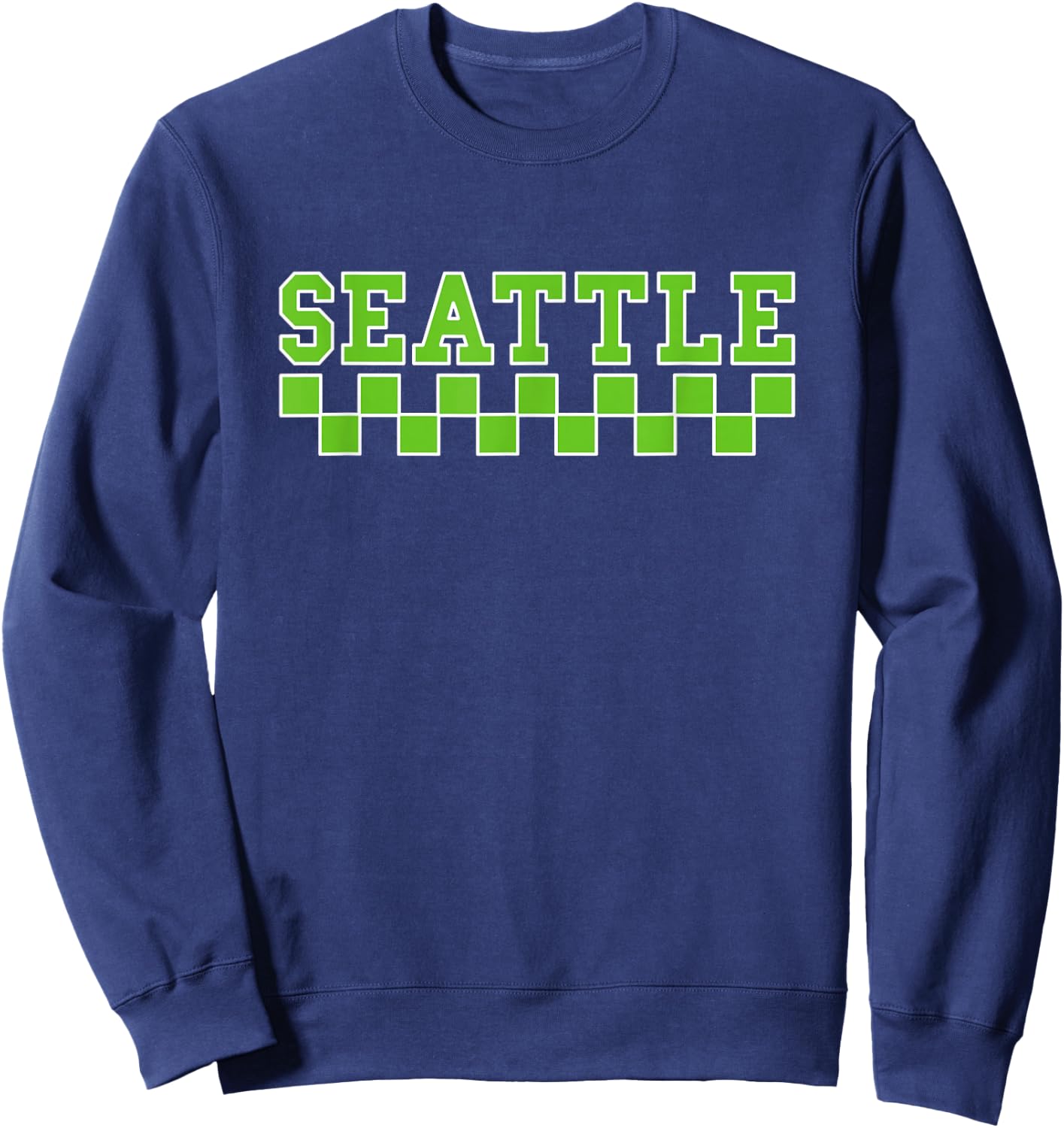 SEATTLE - Throwback Design - Classic Sweatshirt - Sweatshirt | Navy