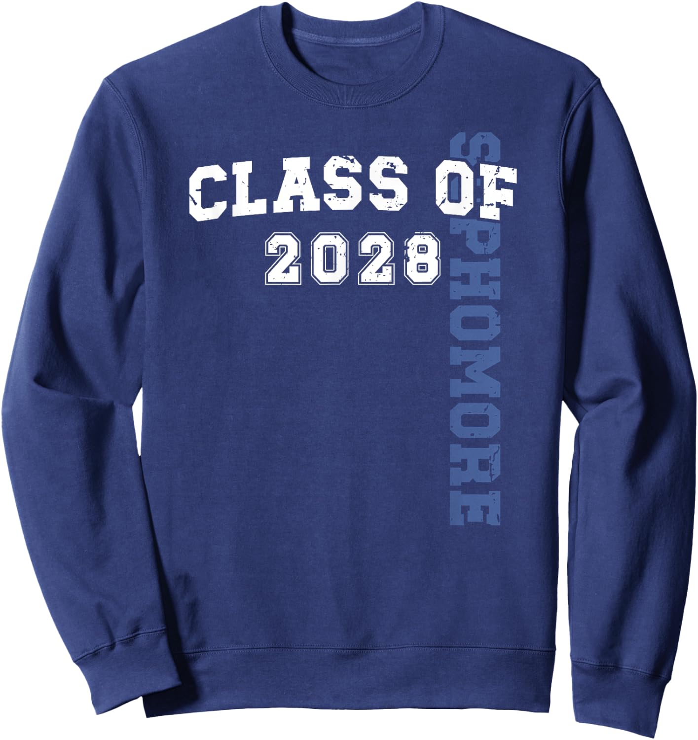 Sophomore Class Of 2028 Sophomore 2028 Back to School Sweatshirt - Sweatshirt | Navy