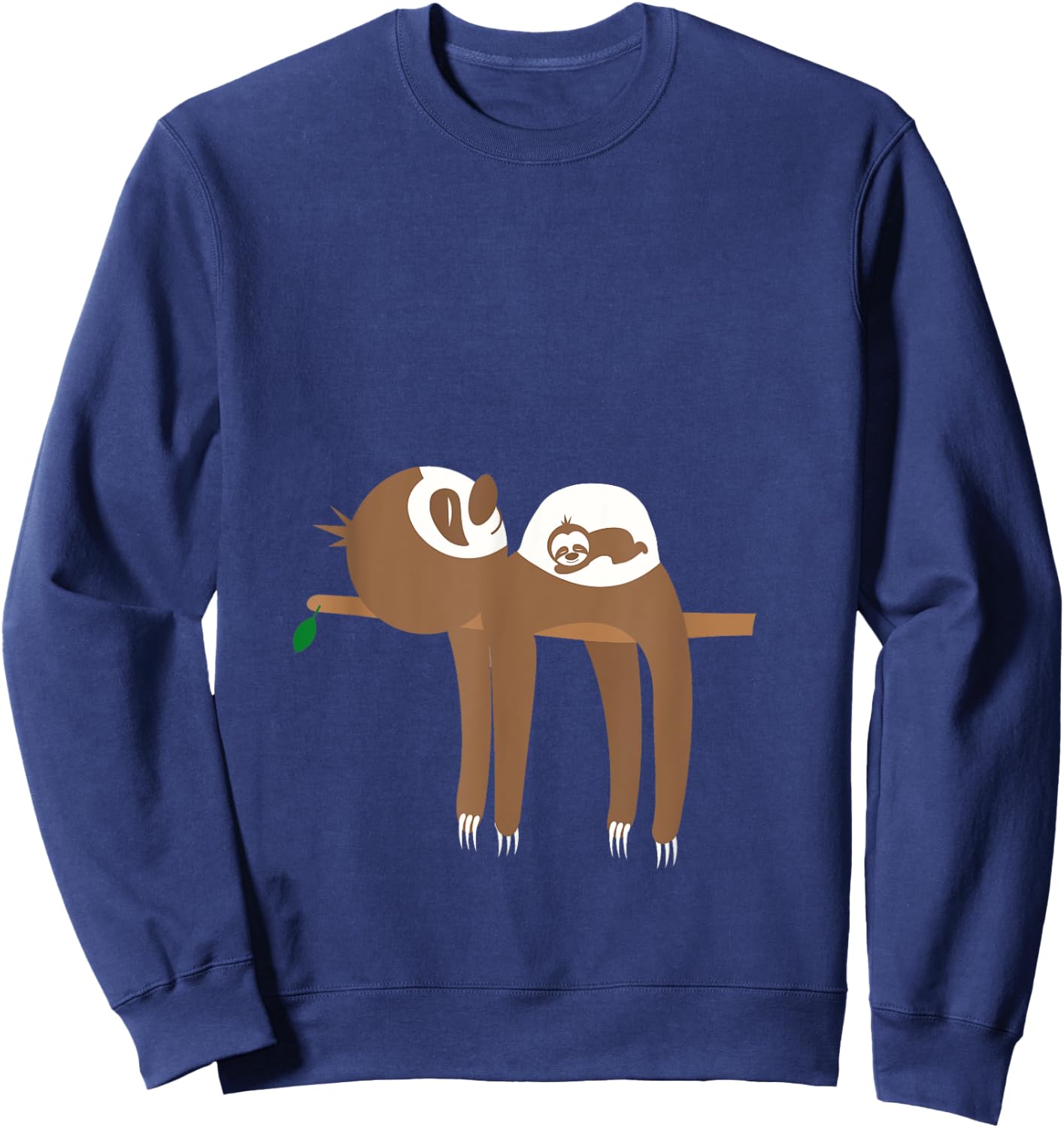 Funny Sloth Pregnancy Announcement Sweatshirt - Sweatshirt | Navy