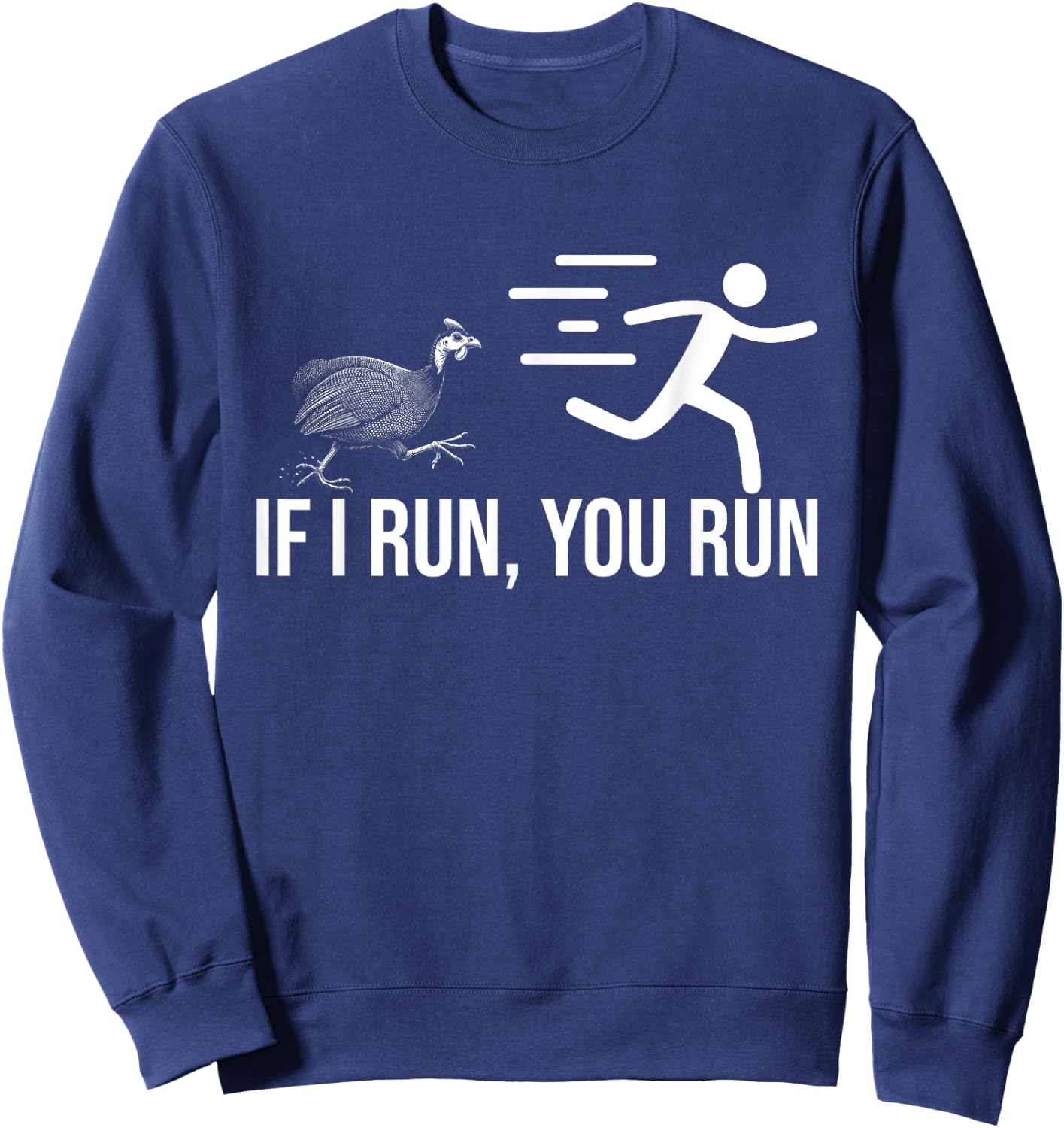 Guinea Hen Guinea Fowl Sweatshirt - Sweatshirt | Navy