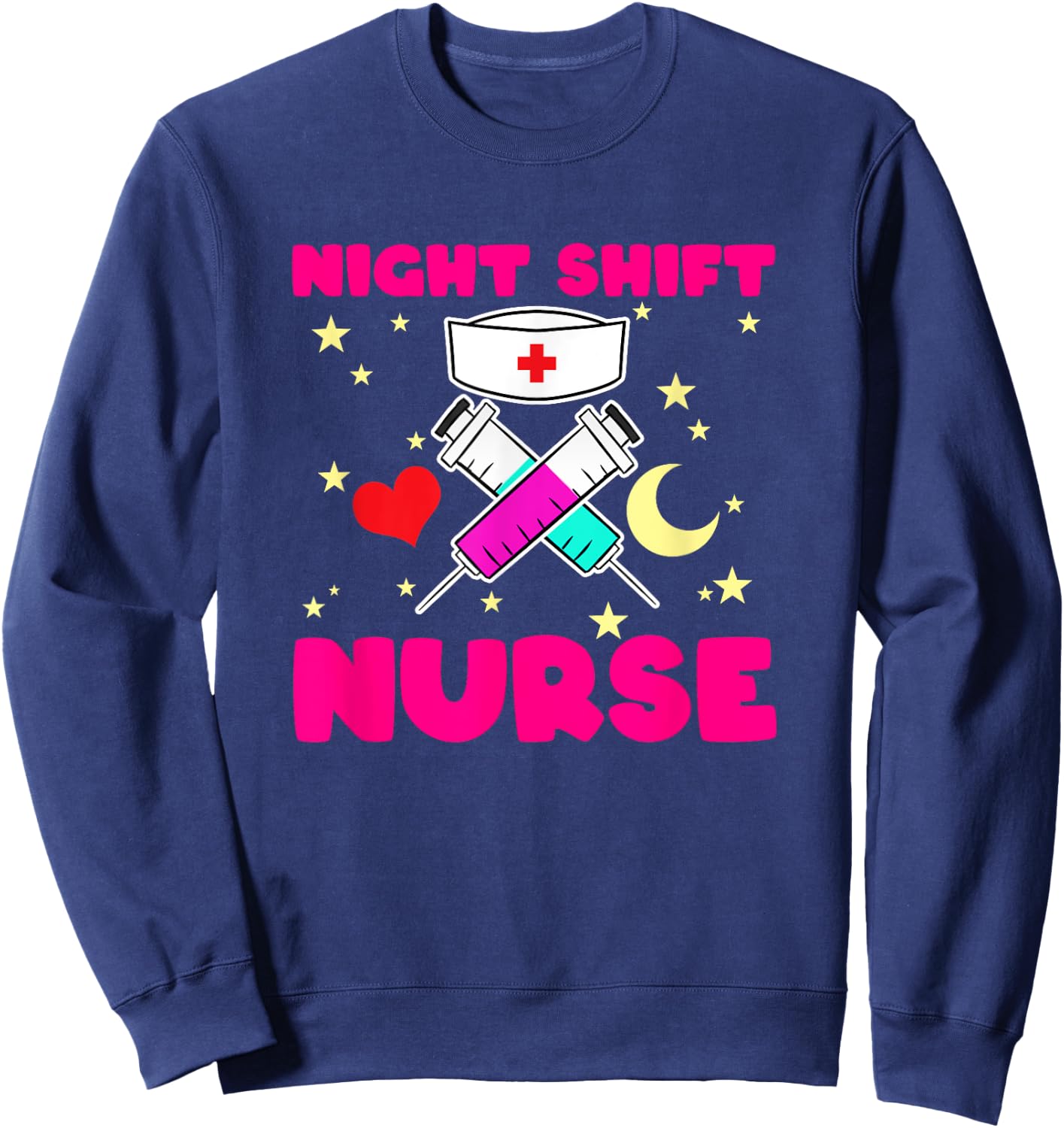 Nurse Hospital Helper Tool Lifesavers Nursing Night Shift Sweatshirt - Sweatshirt | Navy