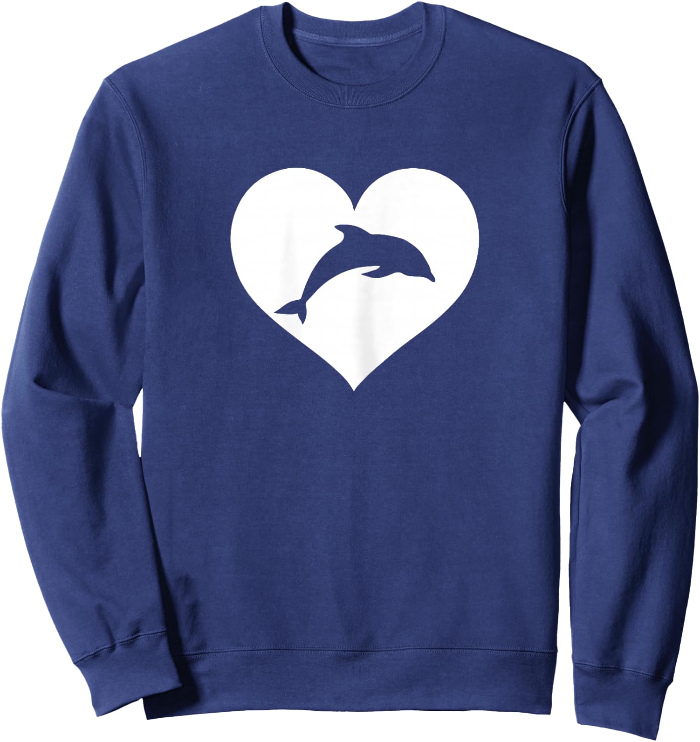 Purple or Blue dolphin shirt Sweatshirt - Sweatshirt | Navy