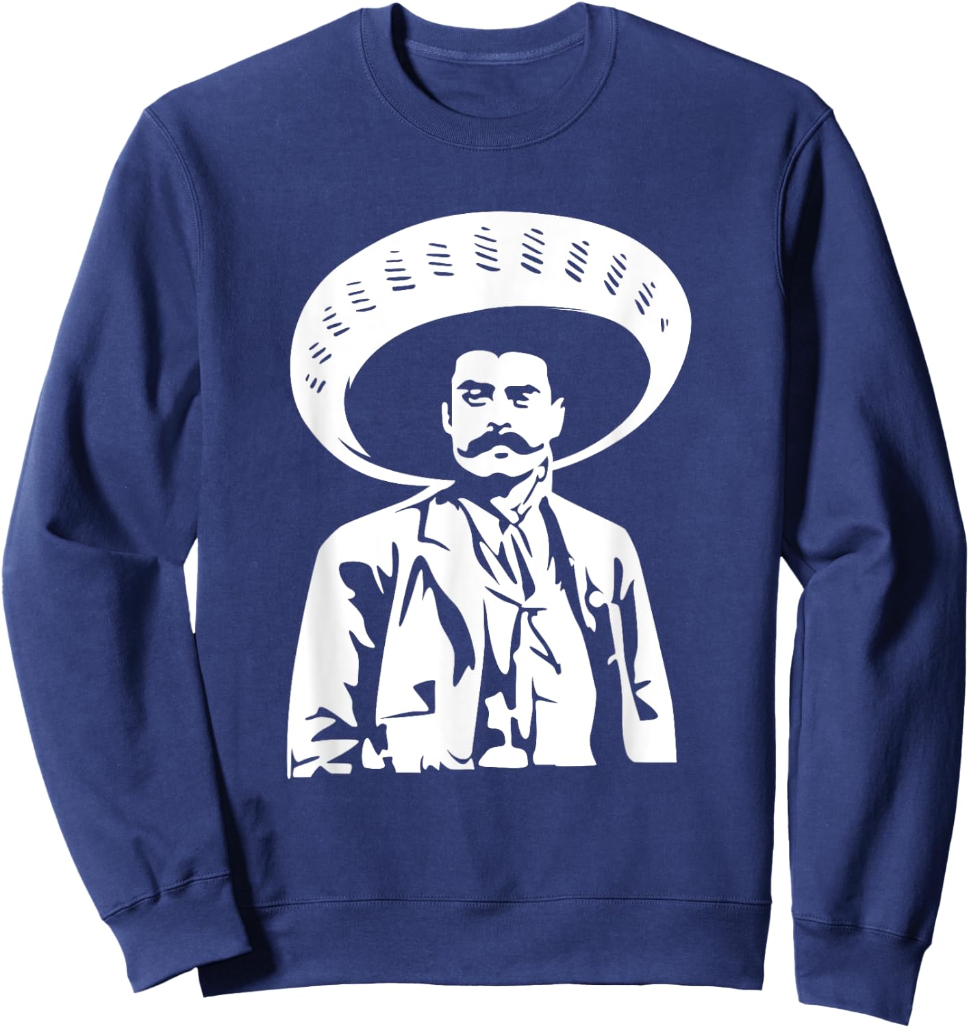 Emiliano Zapata Héroe Revolucionario de México Sweatshirt - Sweatshirt | Navy
