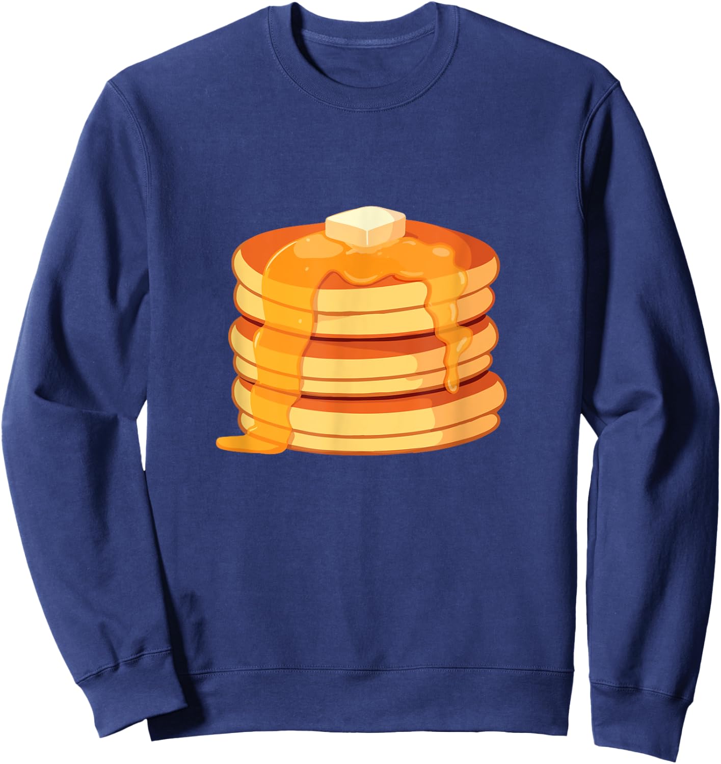 Stack Of Pancakes - Pancake Lover Flapjacks Breakfast Sweatshirt - Sweatshirt | Navy