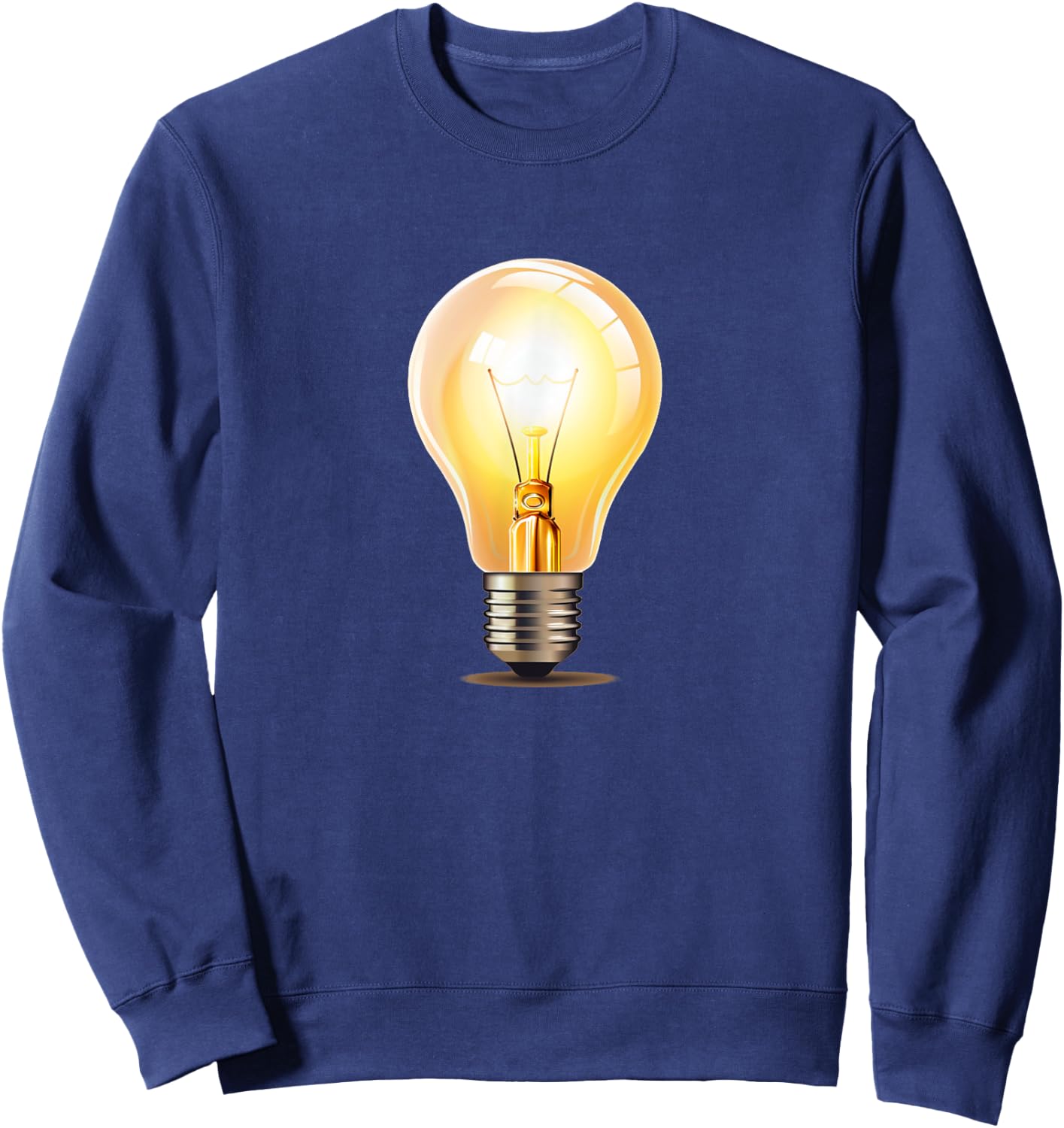 Funny brightly shining Light Bulb Costume Sweatshirt - Sweatshirt | Navy