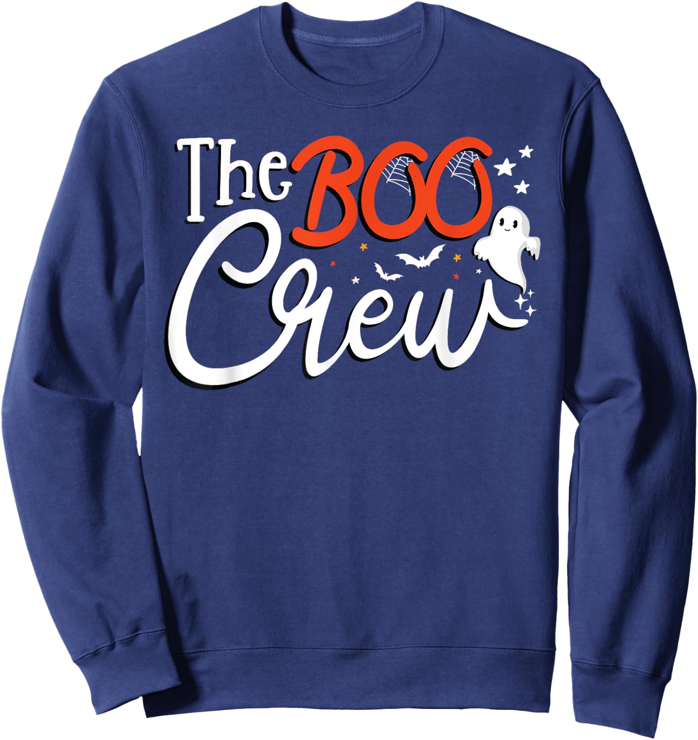 The Boo Crew A Ghost Vibes Group Matching Halloween Costume Sweatshirt - Sweatshirt | Navy