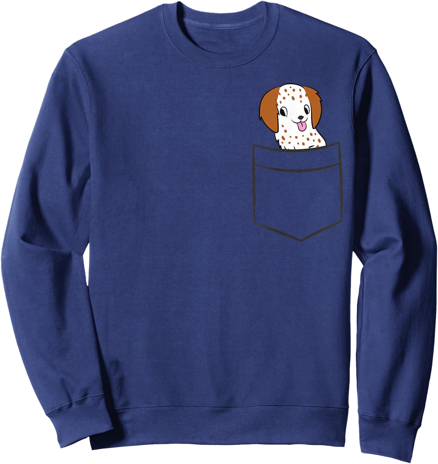 English Setter Dog In Pocket Funny English Setter Sweatshirt - Sweatshirt | Navy