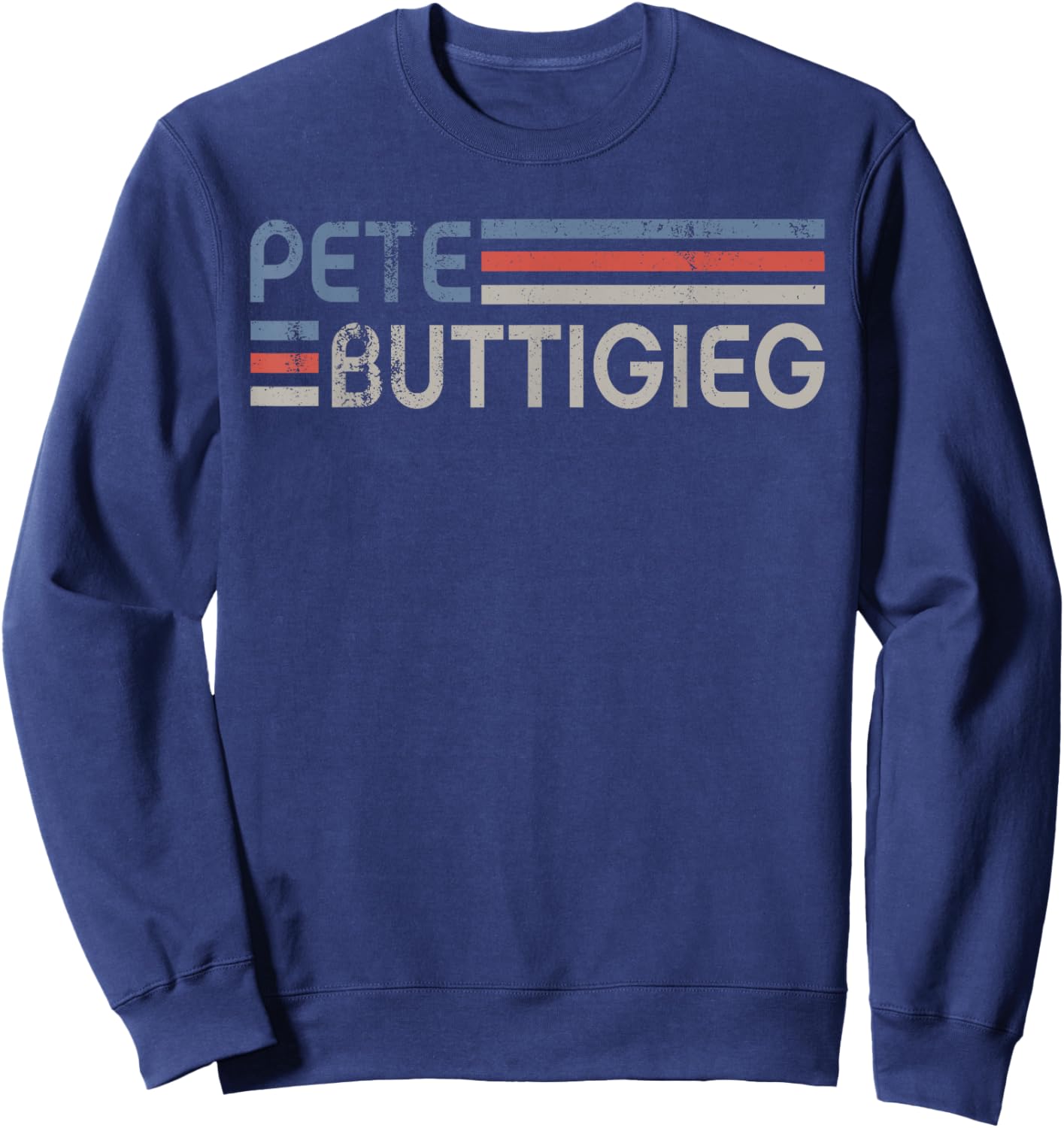 Vintage Pete Buttigieg 2028, Buddigieg For President 2028 Sweatshirt - Sweatshirt | Navy