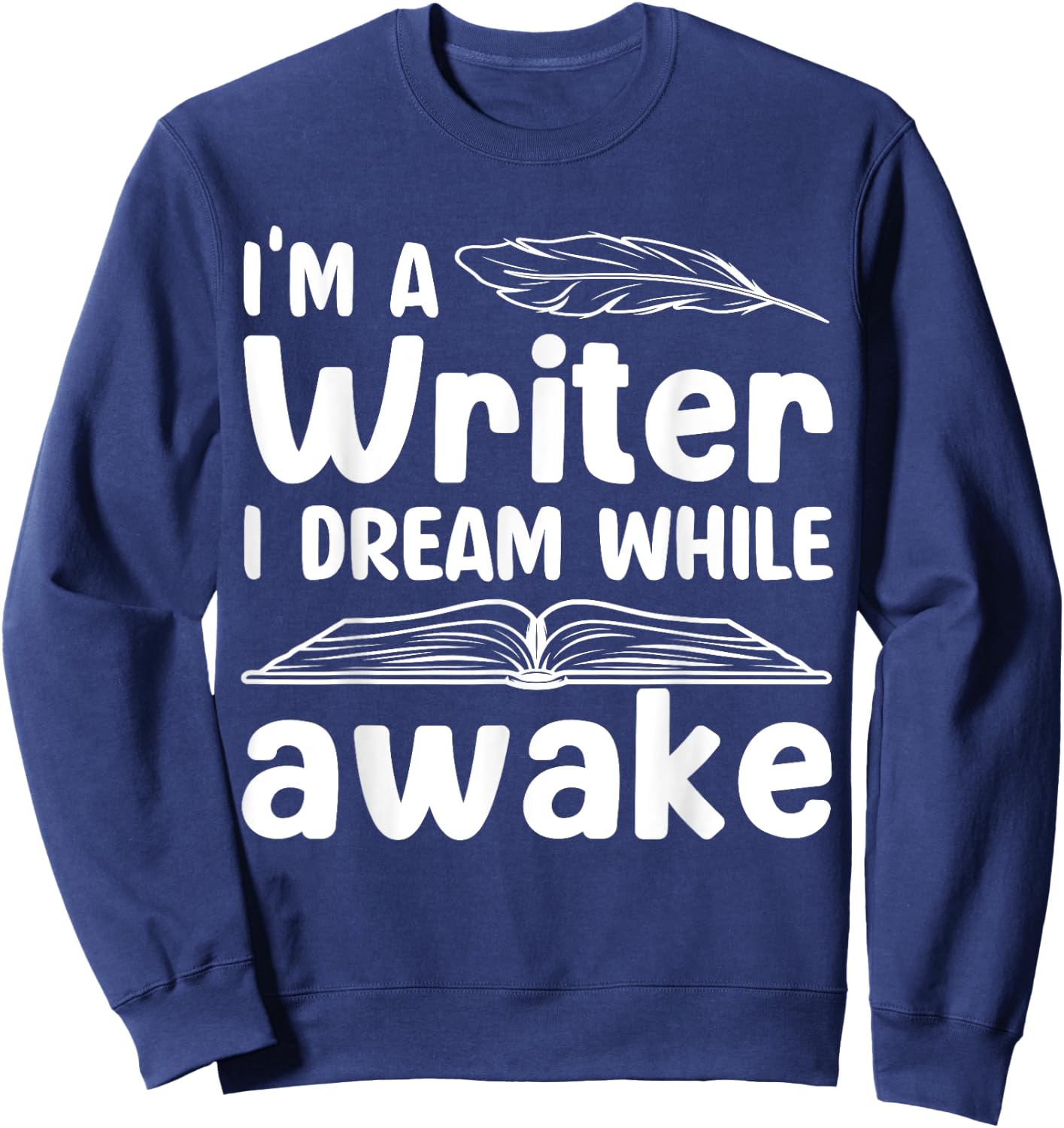 Writer Outfit Women Writing Lover Author Poet Writer Sweatshirt - Sweatshirt | Navy