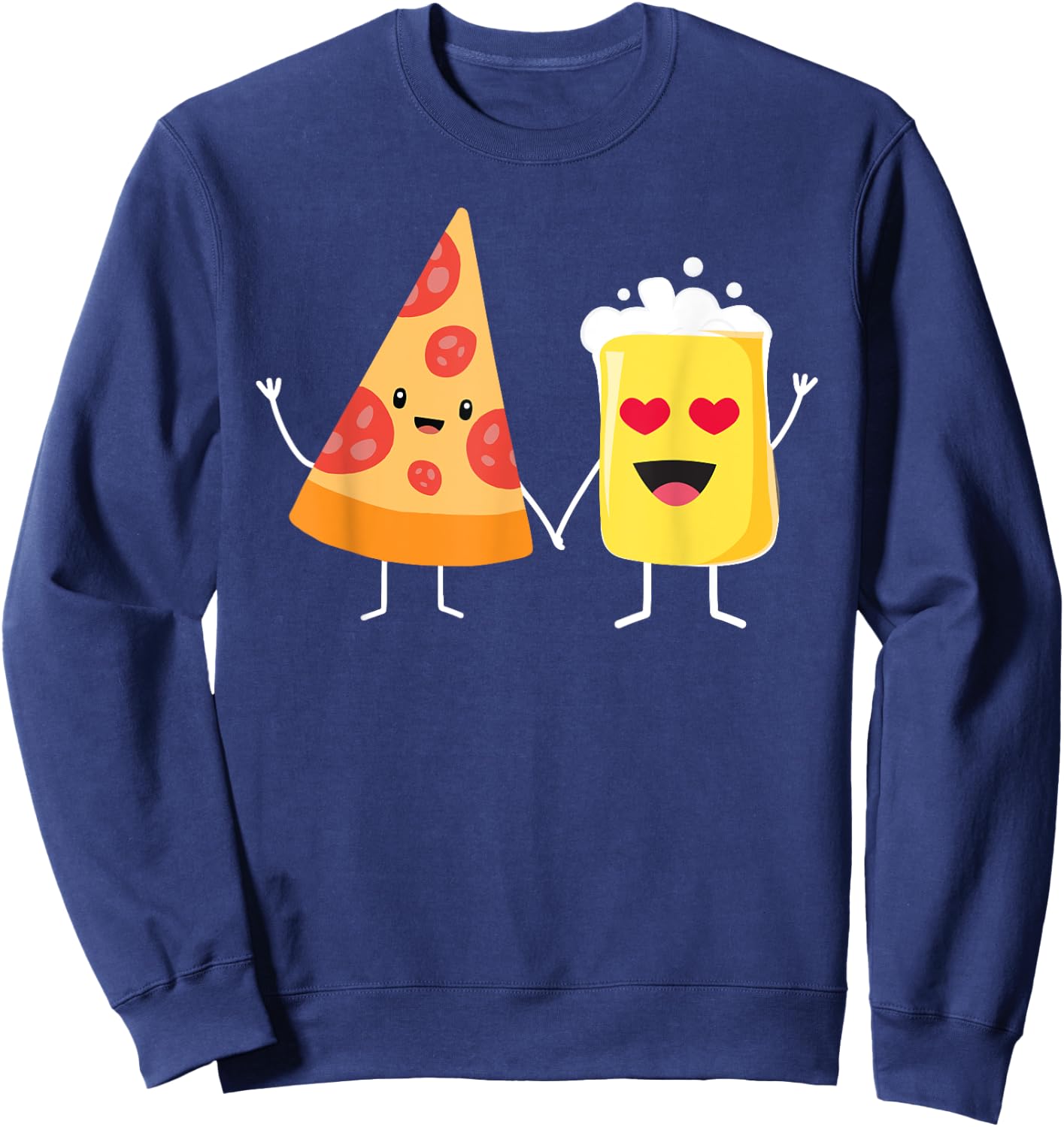Pizza & Beer Lovers - Pizza and Beer Sweatshirt - Sweatshirt | Navy