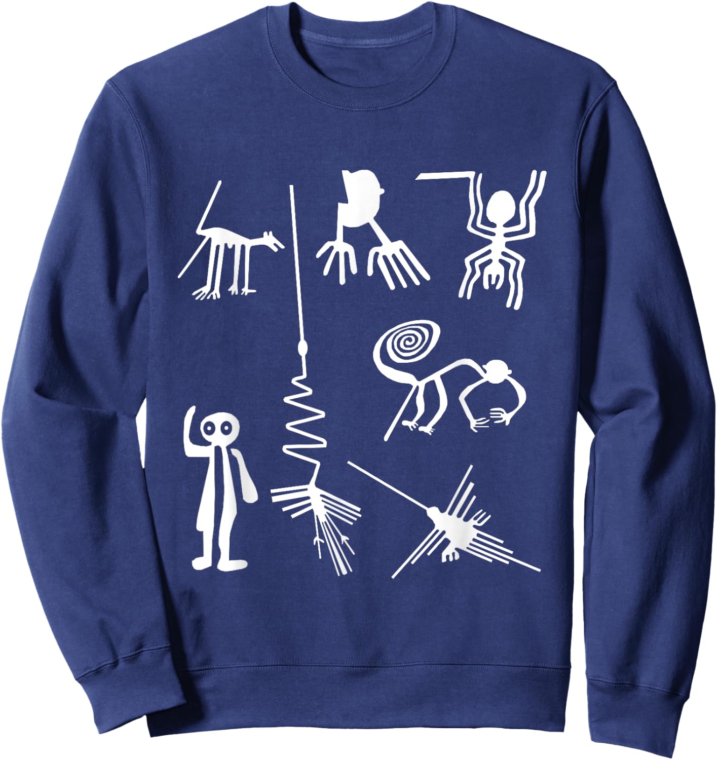 Ancient Nazca Lines Sweatshirt - Sweatshirt | Navy