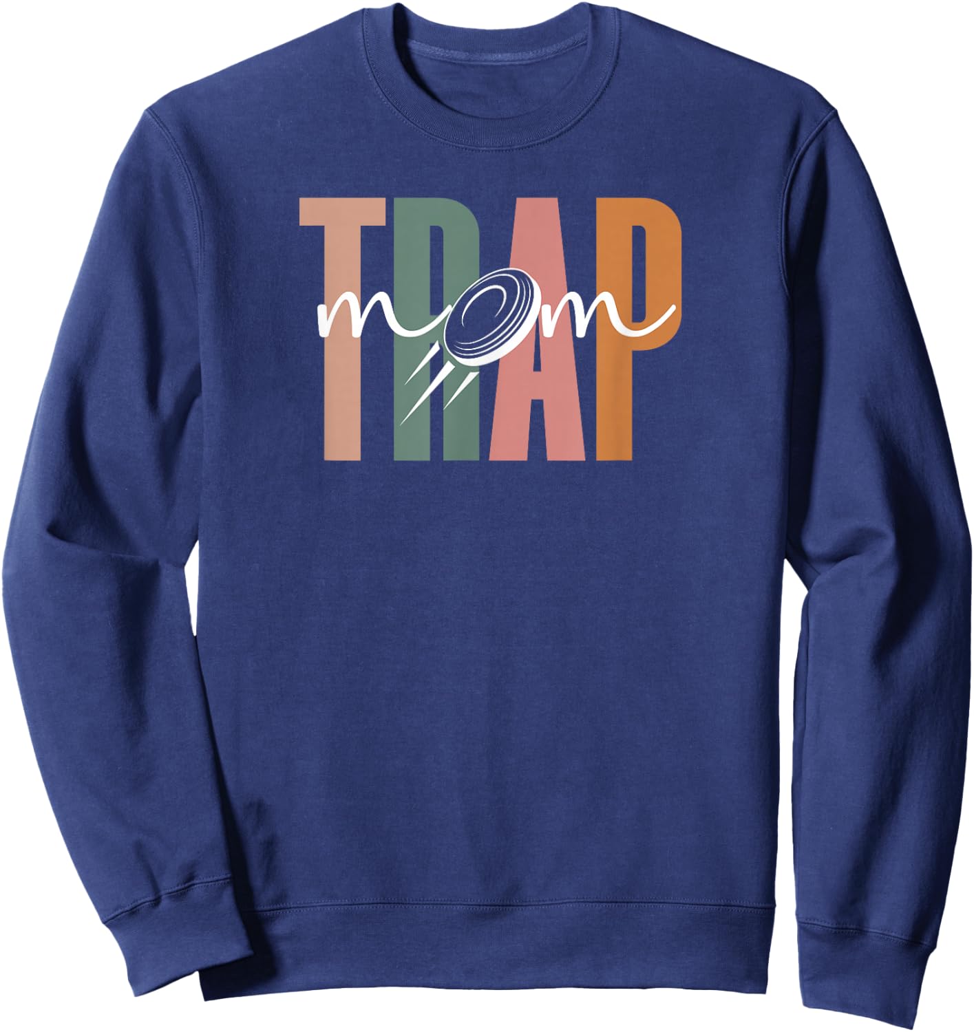 Trap Mom Boho Trap Shooting Mom Trap Shooting Mama Sweatshirt - Sweatshirt | Navy