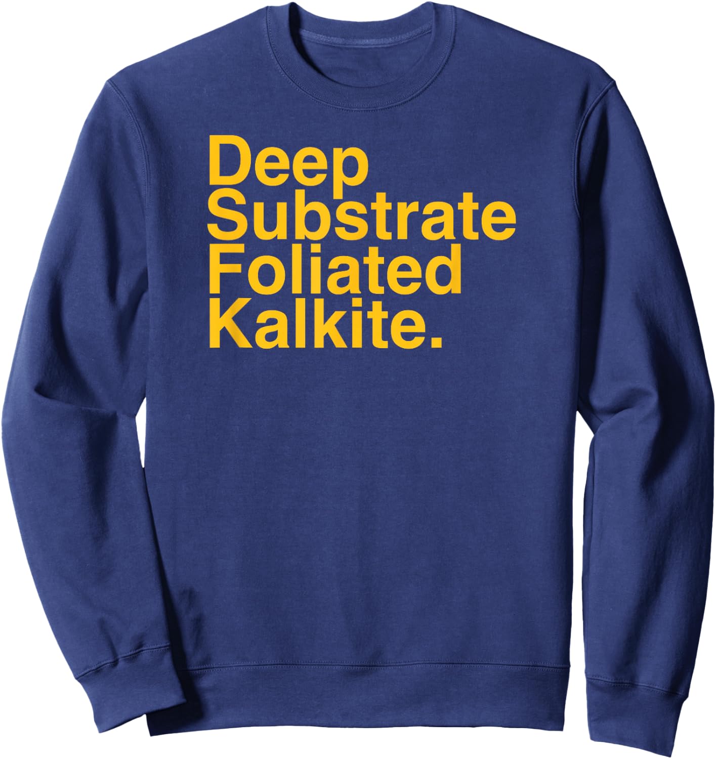 DEEP Substrate FOLIATED KALKITE Sweatshirt - Sweatshirt | Navy
