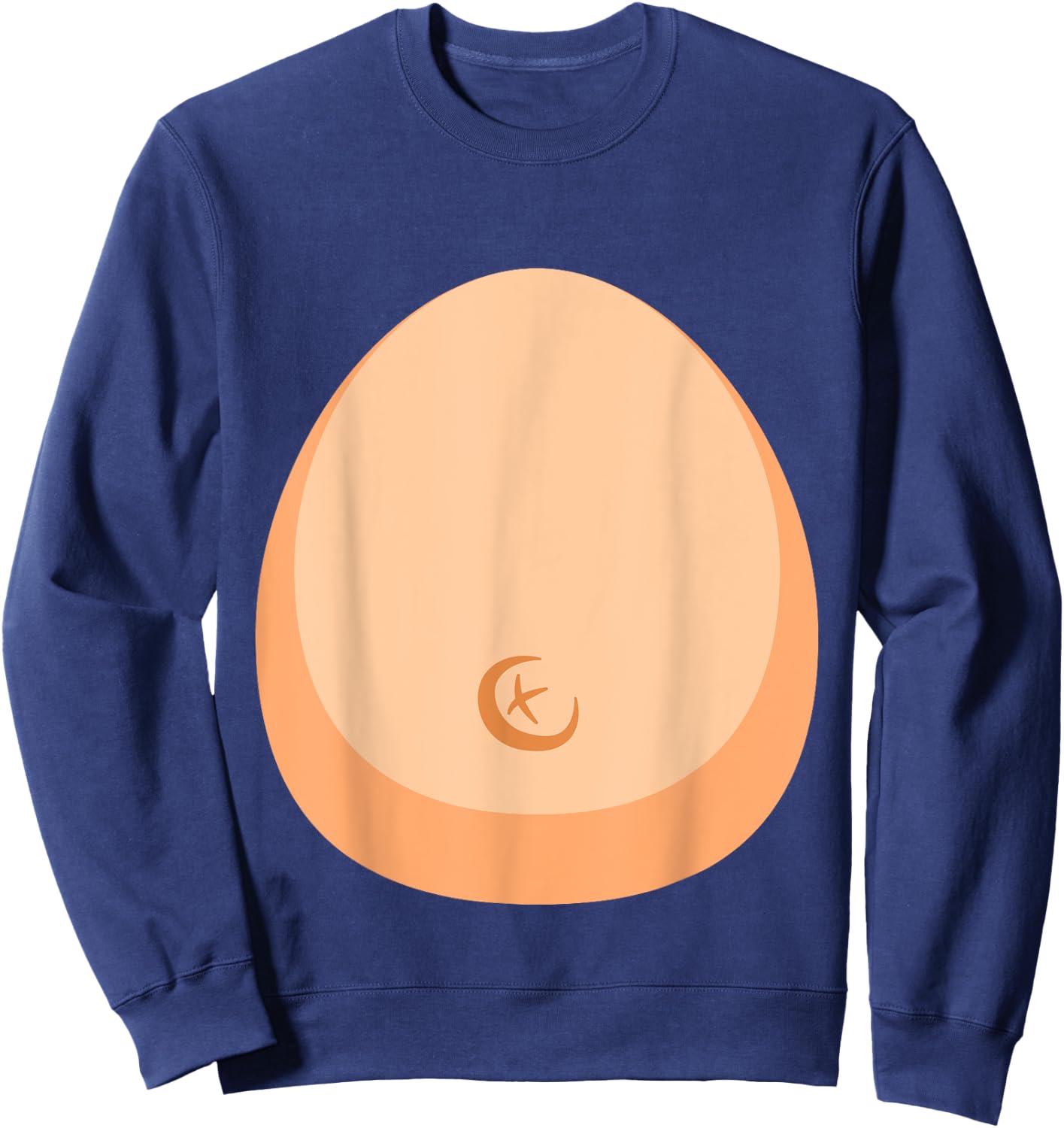 Funny lazy DIY monkey belly costume for halloween party Sweatshirt - Sweatshirt | Navy