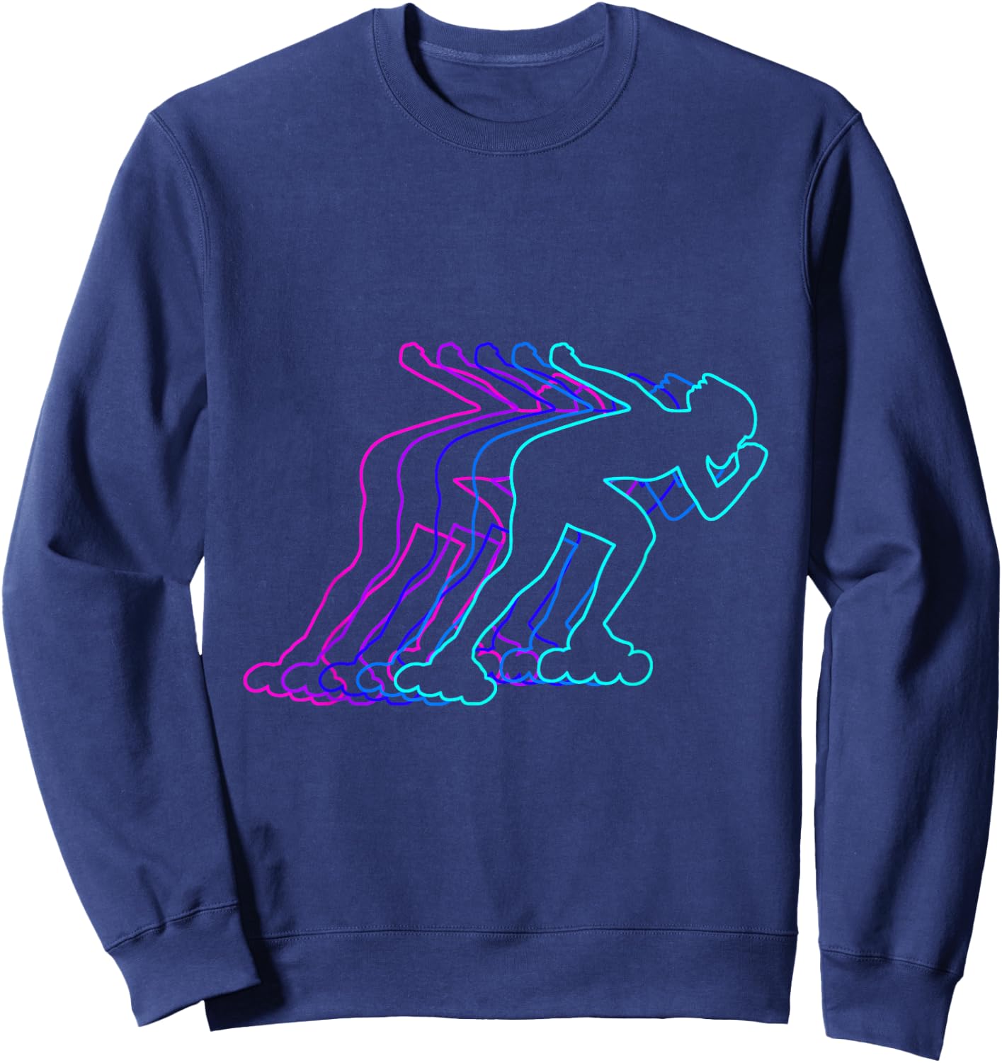 Roller Skating Roller Skater Gift Clothes For Boys Youth Men Sweatshirt - Sweatshirt | Navy