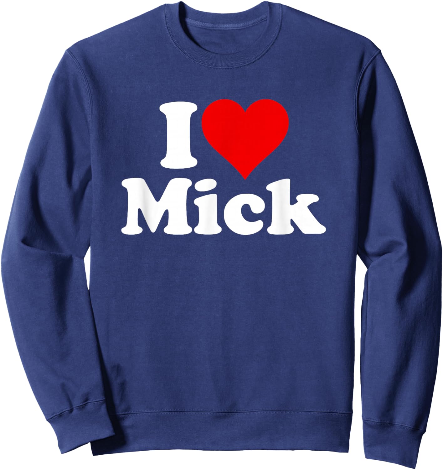 I Heart Love Mick Michael Sweatshirt - Sweatshirt | Navy
