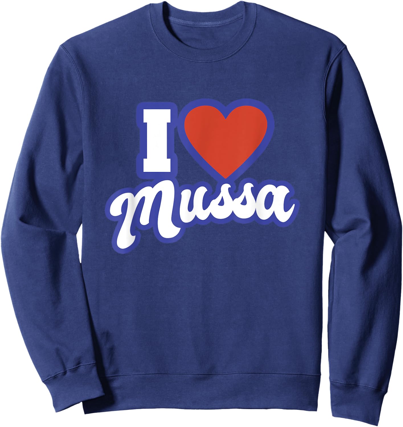 I Love Mussa Sweatshirt - Sweatshirt | Navy
