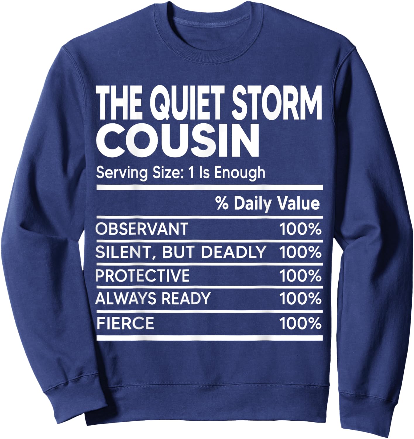 Member Of The Crazy Cousin Crew Matching Family Funny Facts Sweatshirt - Sweatshirt | Navy