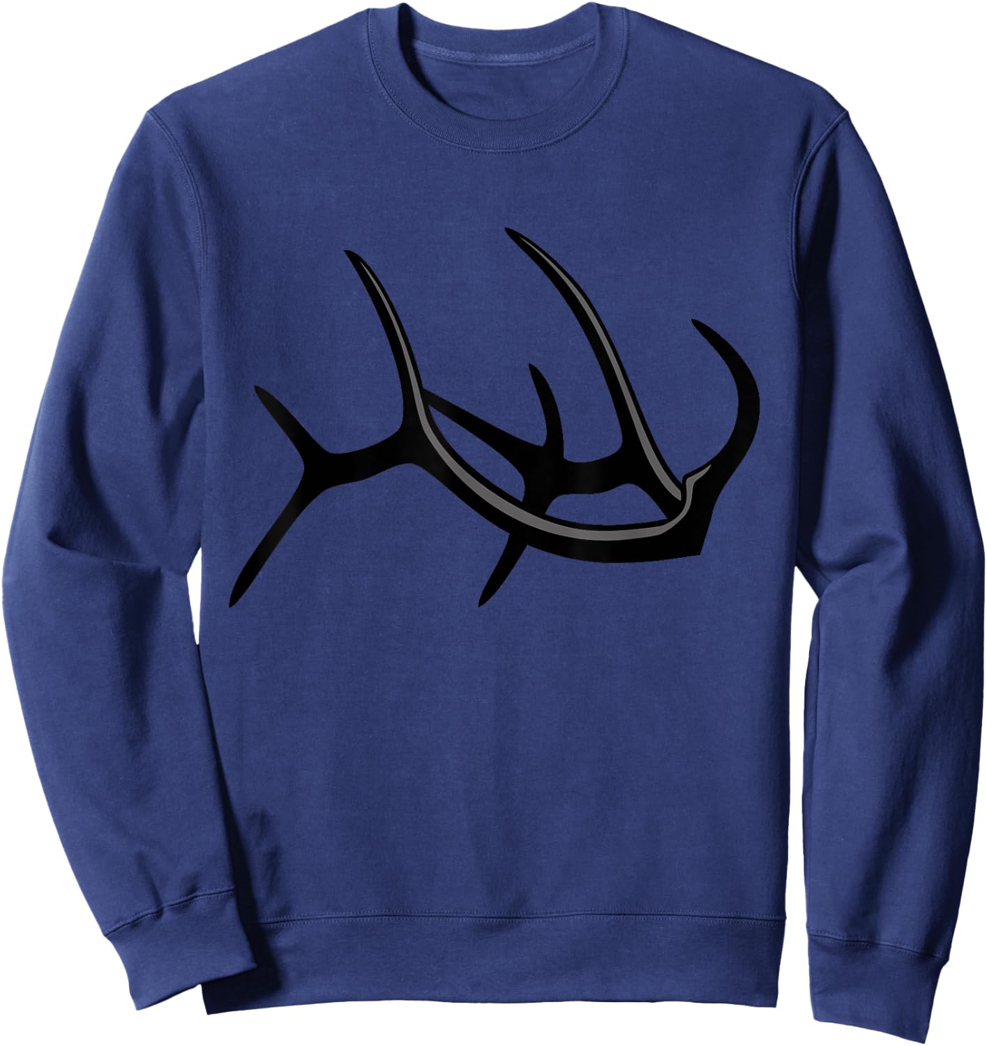 Outdoor Antlers Elk Deer Sweatshirt - Sweatshirt | Navy