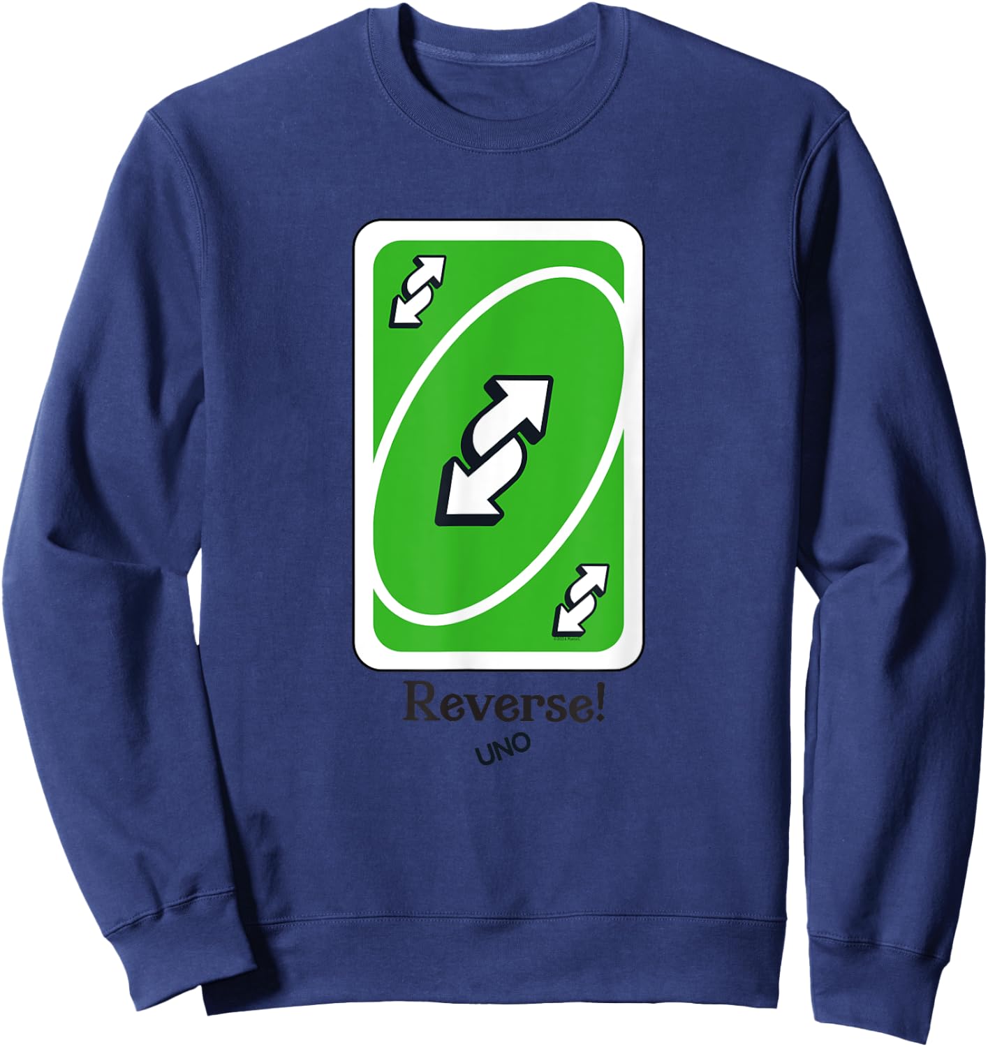 UNO - Green Reverse Card Sweatshirt - Sweatshirt | Navy