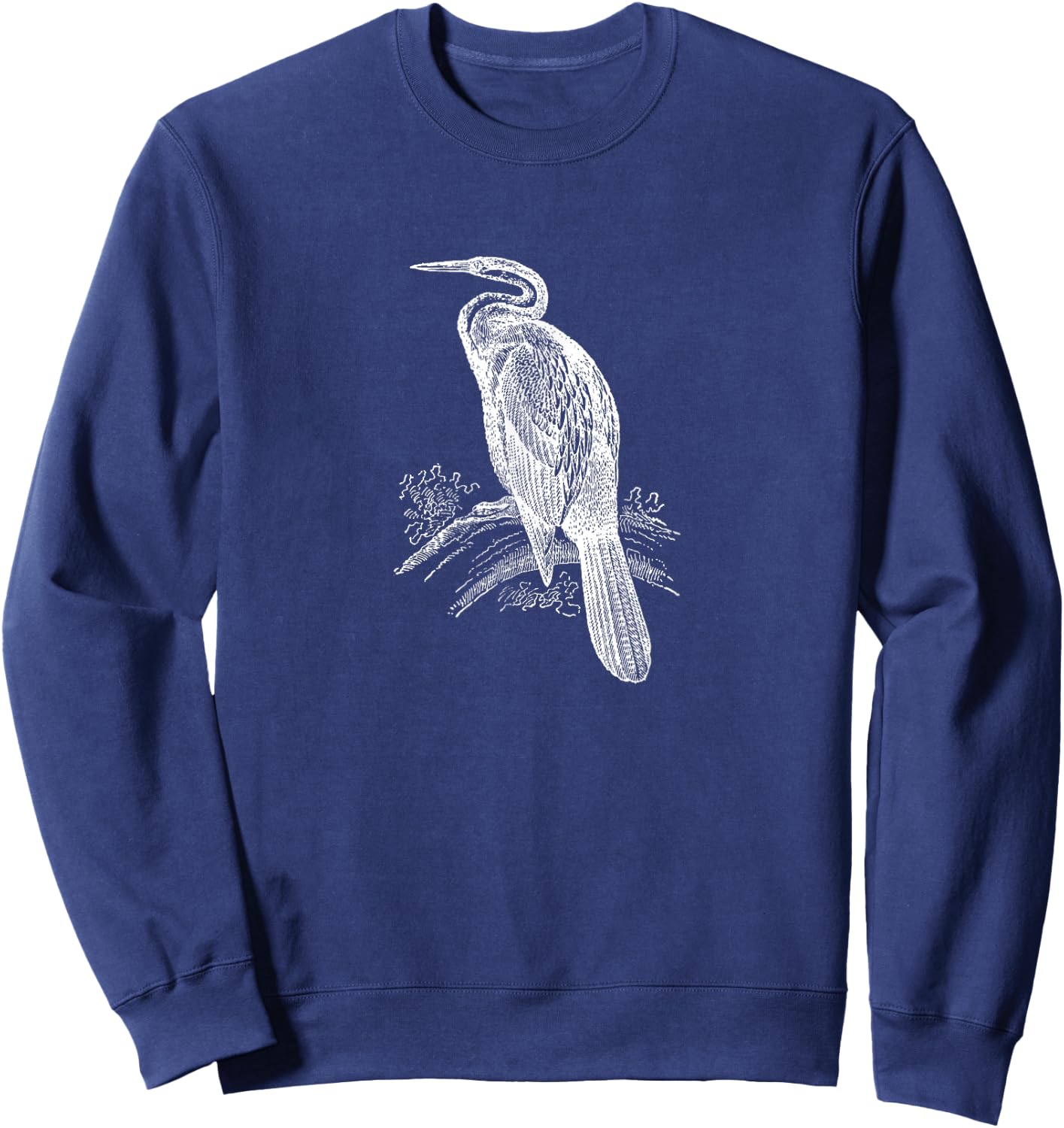 Anhinga Snake Bird Darter Bird Anhinga Cormorant Sweatshirt - Sweatshirt | Navy