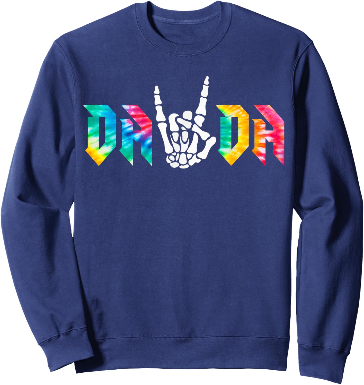 Dada Of The Bad Two the Bone Birthday 2 Years Old Birthday Sweatshirt - Sweatshirt | Navy