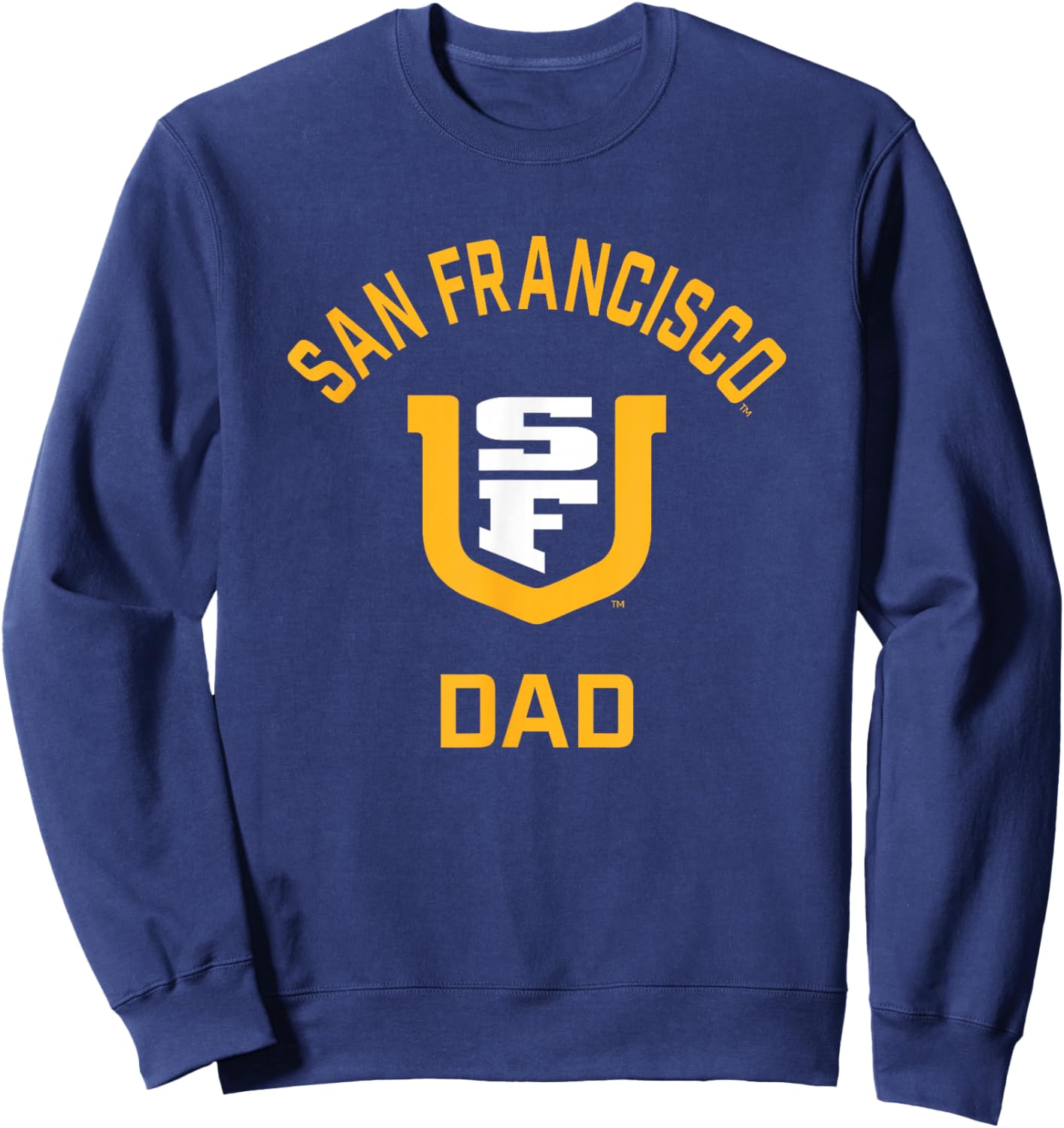 University of San Francisco USF Dons Arched Dad Sweatshirt - Sweatshirt | Navy